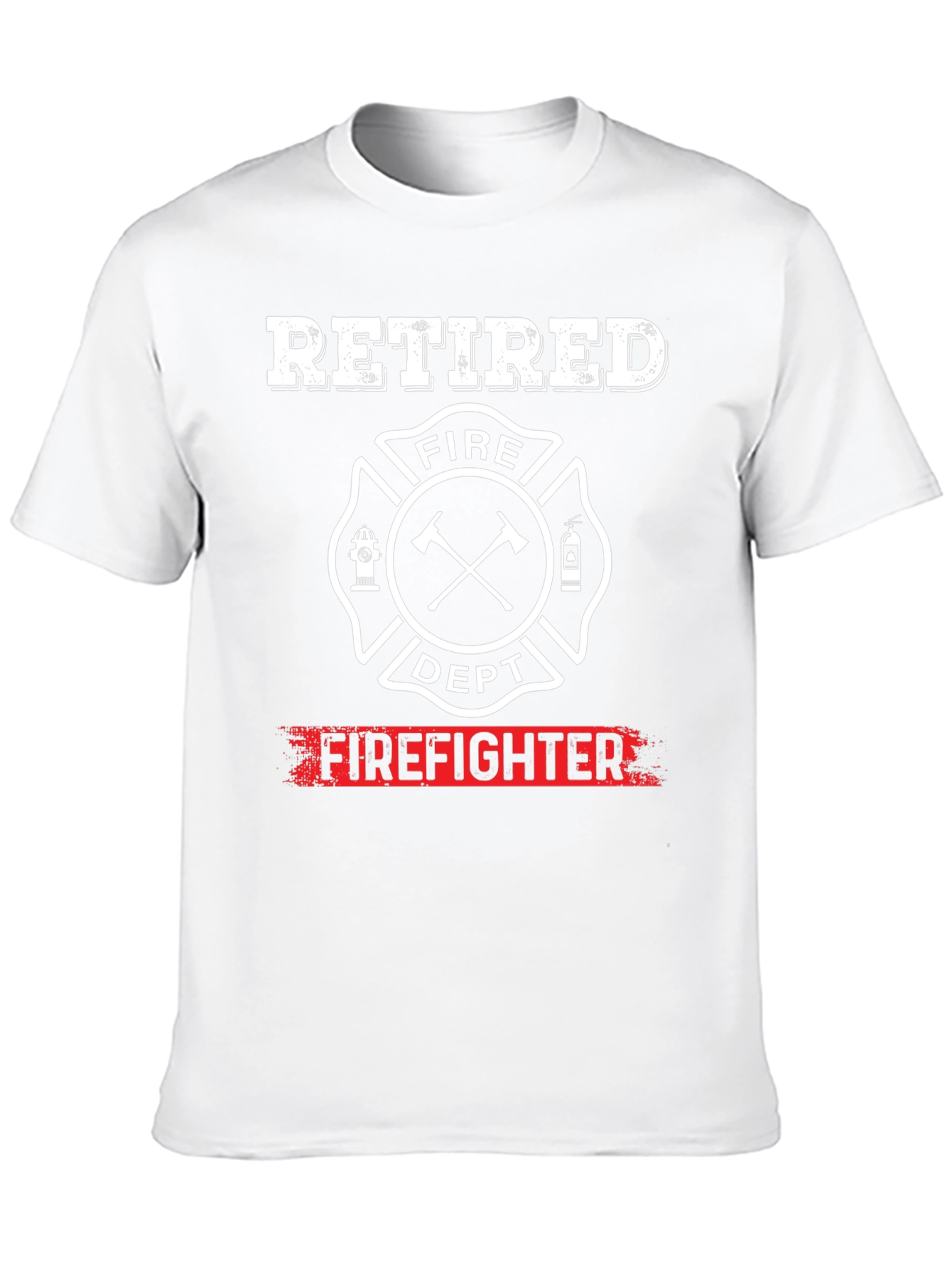 Black Retired Firefighter T-Shirt view 10