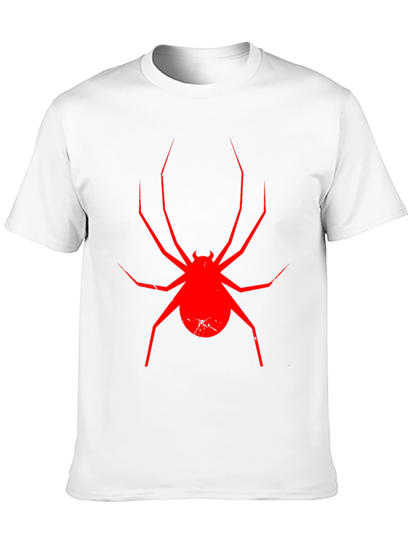 Red Spider Graphic Black T-Shirt - 10