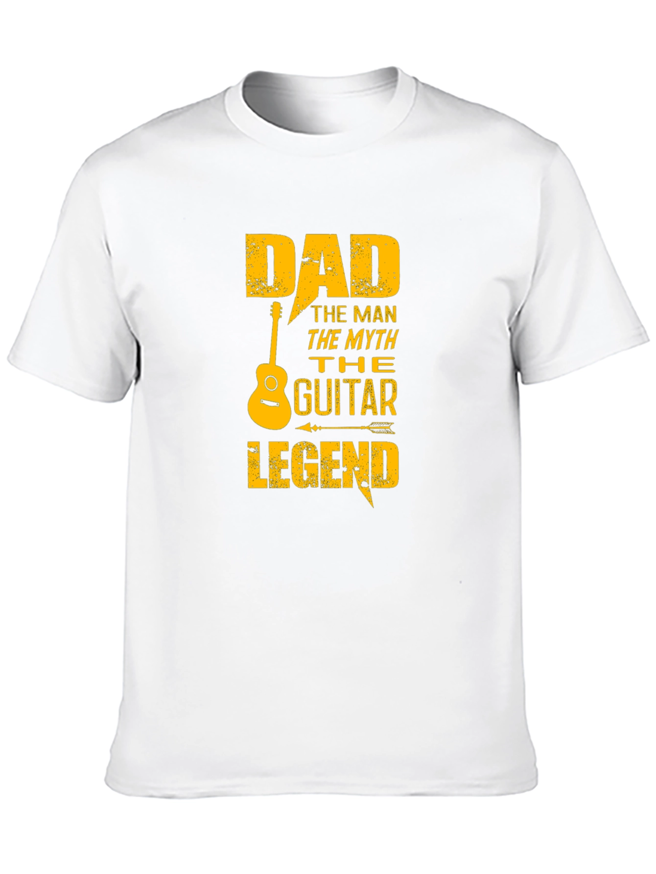 Black Dad Guitar Legend Black Graphic T-Shirt view 10