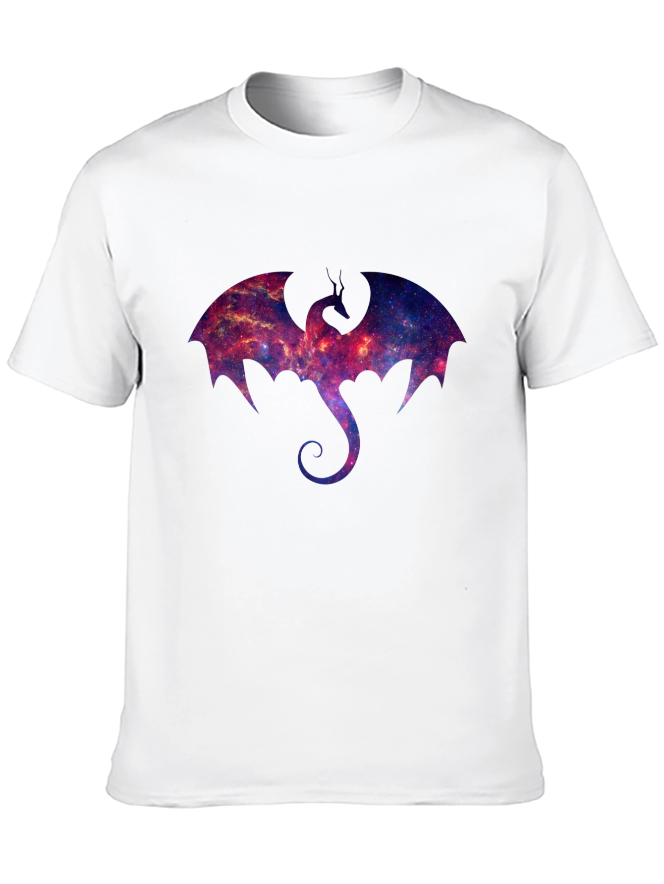 Black Galaxy Dragon Graphic T-Shirt view 10