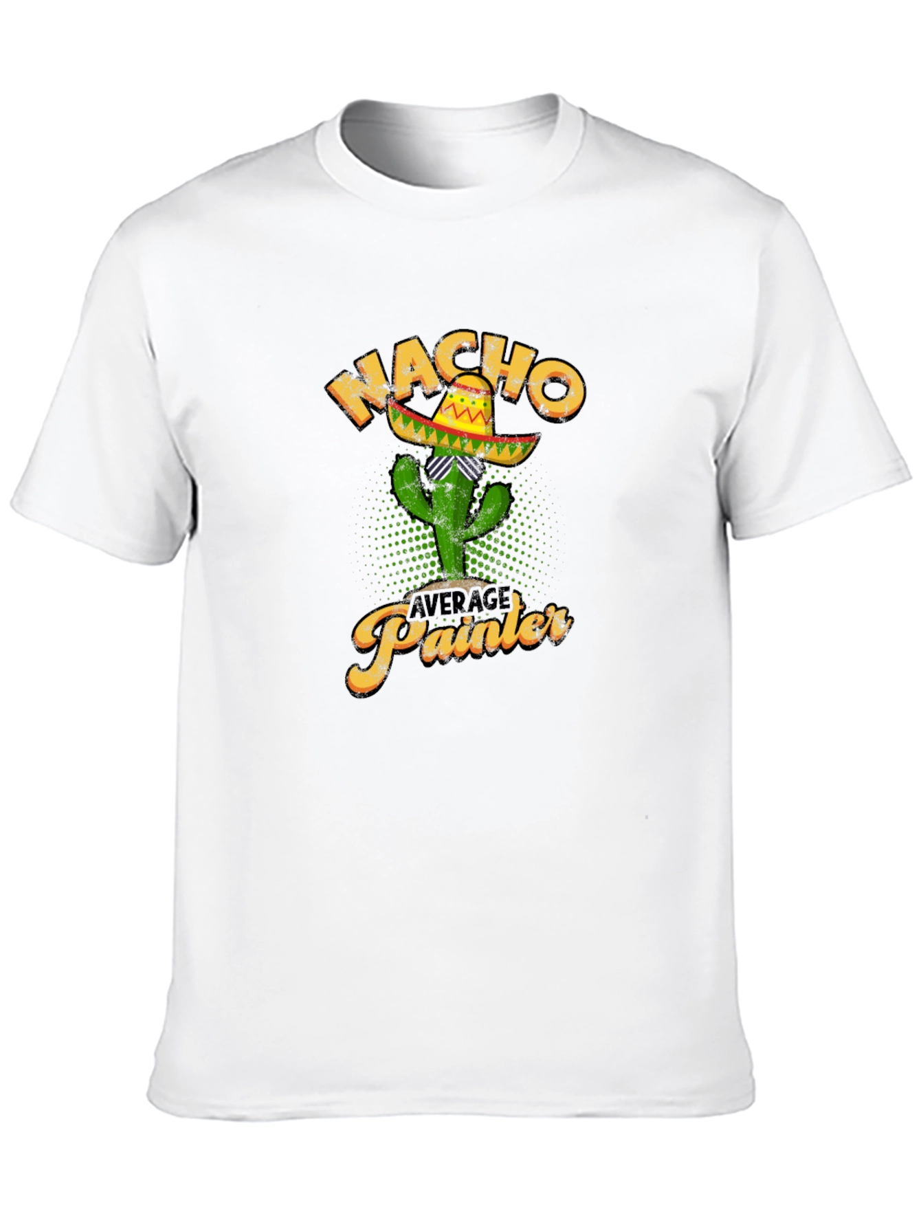 Black Nacho Average Painter Cactus T-Shirt view 10
