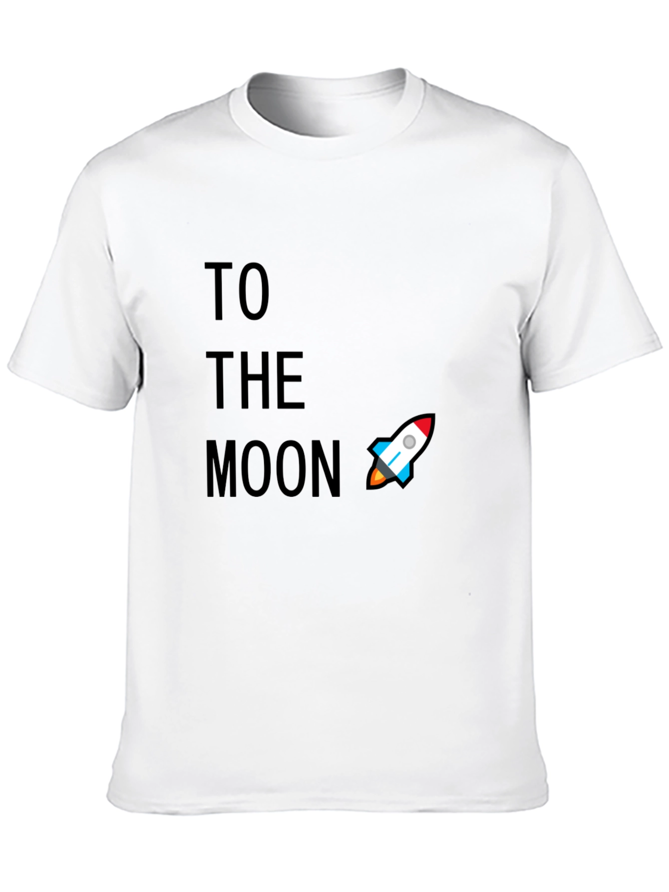 Black To The Moon Graphic Tee - Crypto Rocket T-Shirt view 10