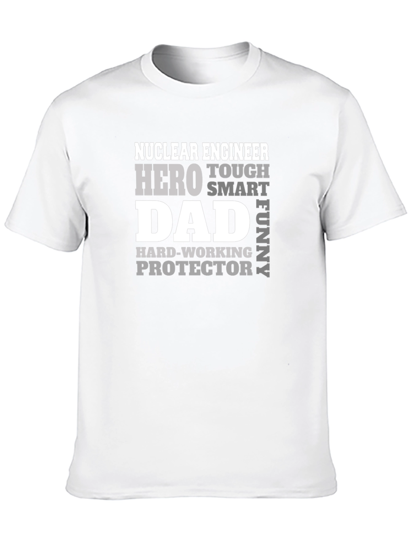 Black Nuclear Engineer Dad T-Shirt - Hero, Protector view 10