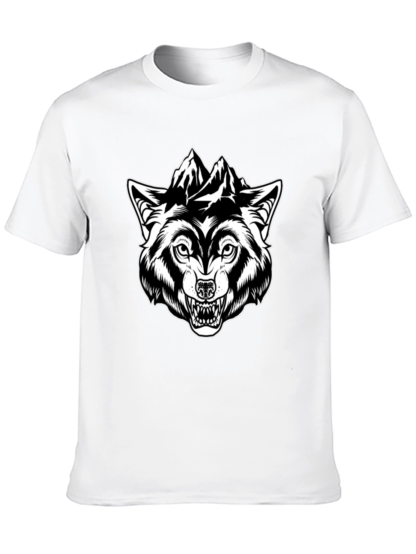 Black Wolf Mountain Graphic Tee - Black view 10