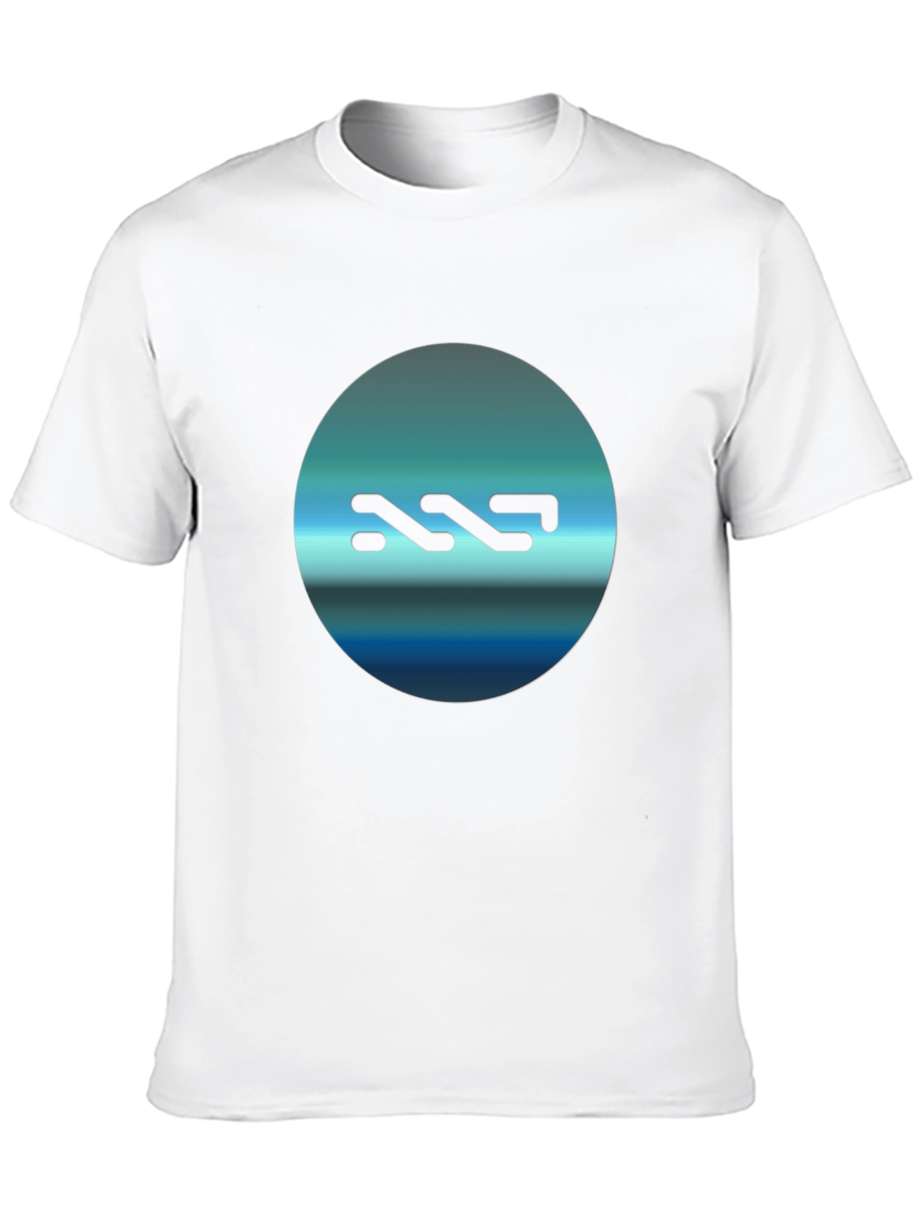 Black Modern Graphic Print Crew Neck T-Shirt - Black view 10