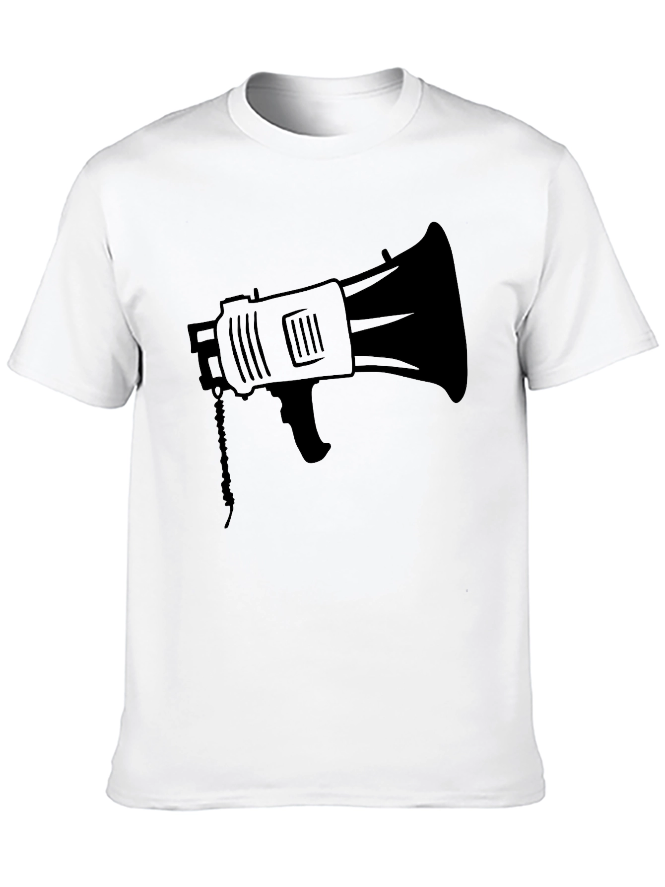 Black Black Megaphone Graphic Tee - Loud & Proud! view 10