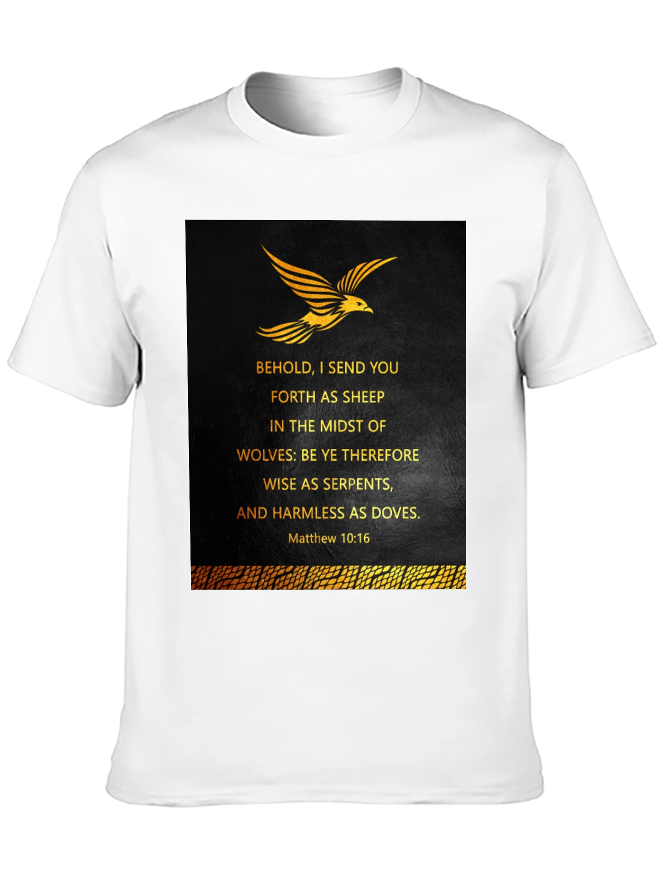 Black Behold I Send You Forth T-Shirt view 10