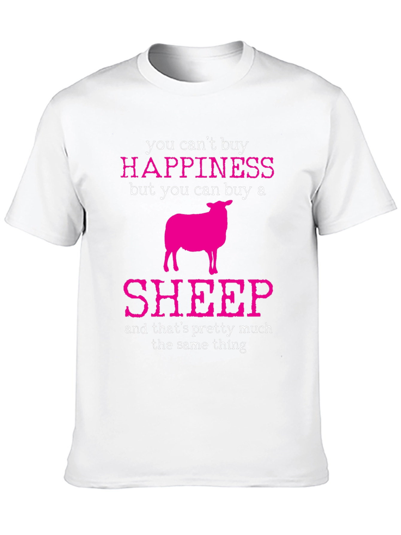 Black Happiness Sheep Graphic Tee view 10