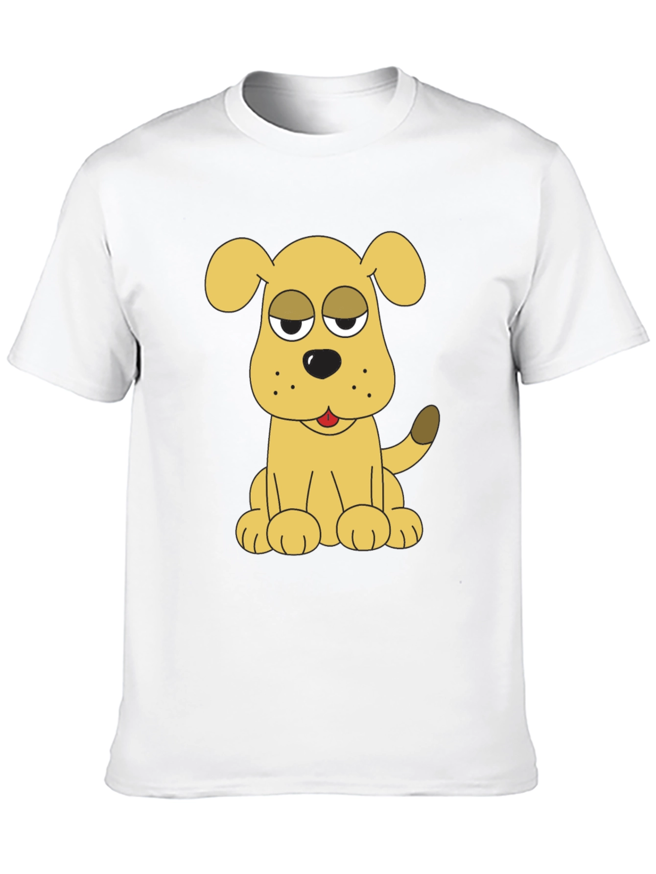Black Dog Cartoon Black T-Shirt view 10