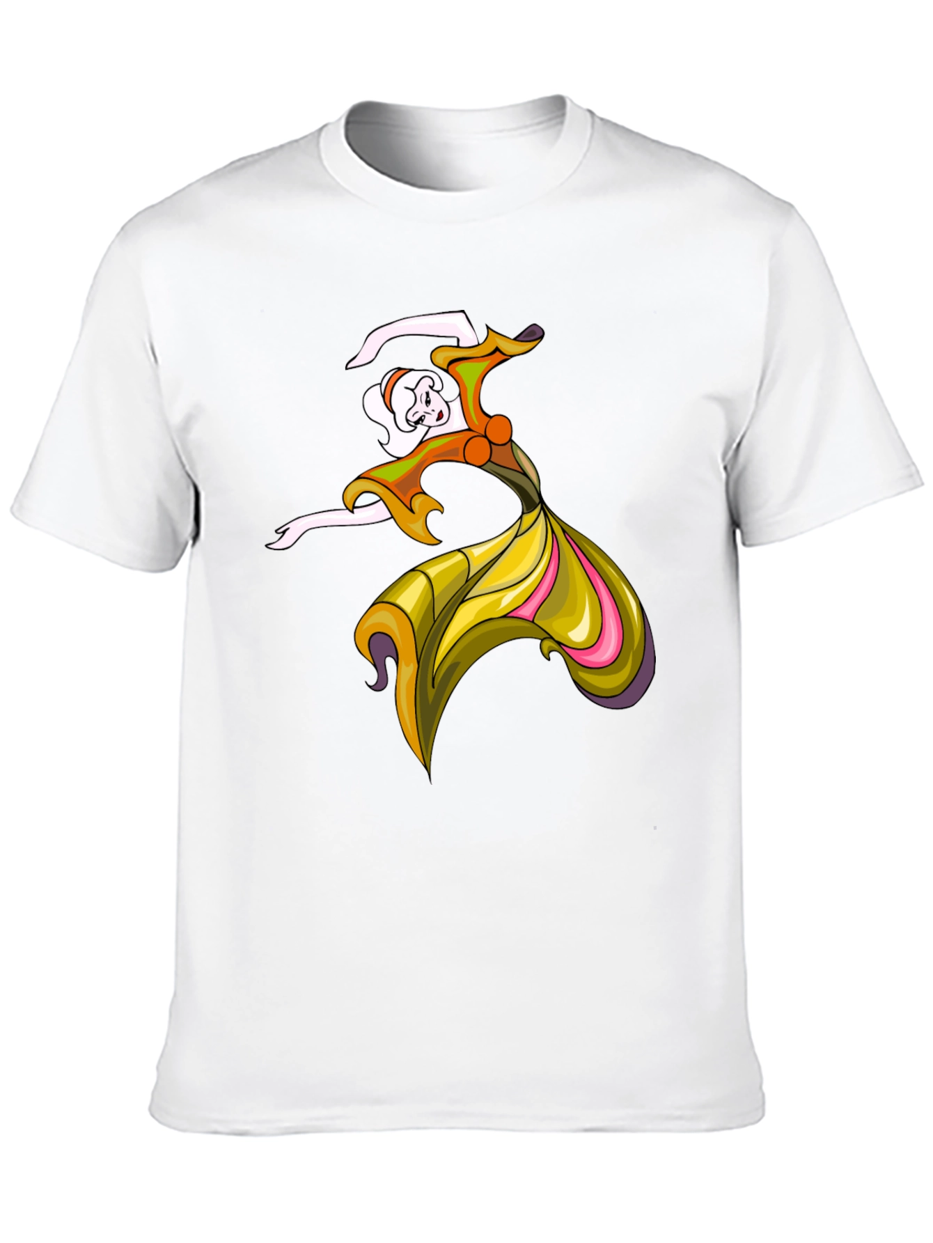 Black Vintage Dancer Graphic Tee - Black Unisex T-Shirt view 10