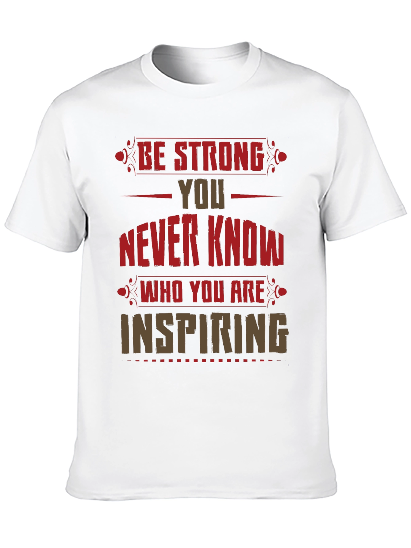 Black Be Strong Graphic Print T-Shirt view 10