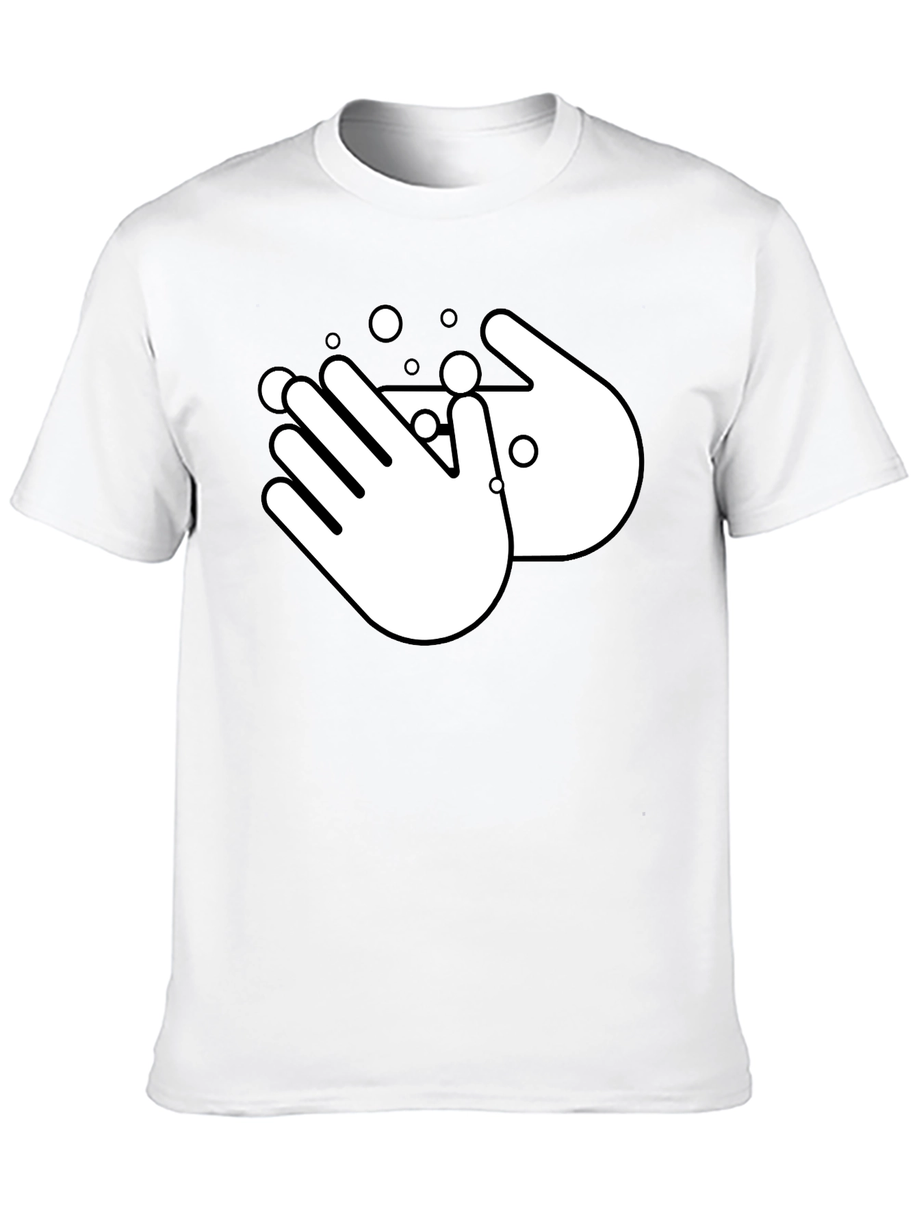 Black Wash Your Hands Black T-Shirt view 10
