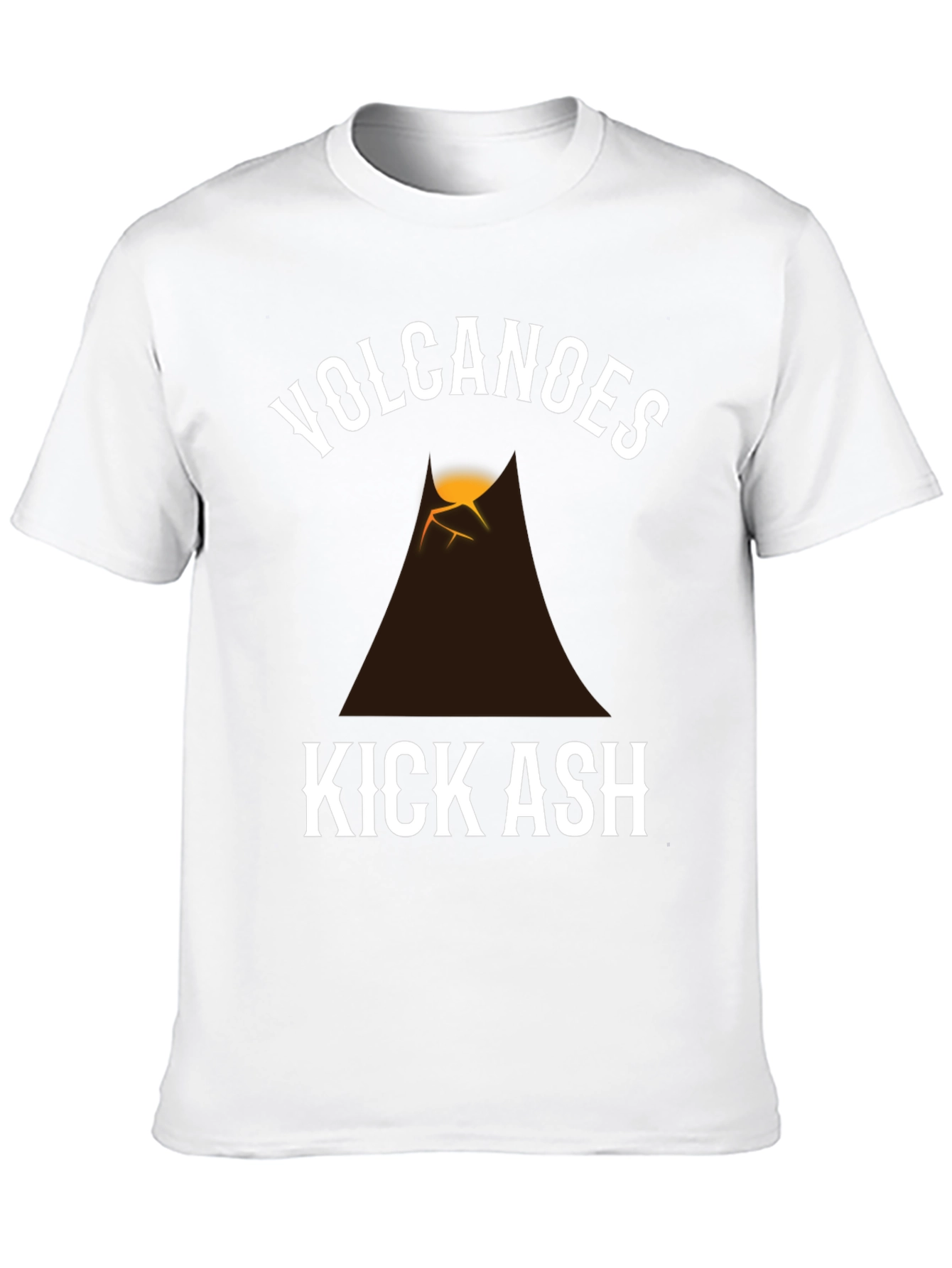 Black Volcanoes Kick Ash Graphic T-Shirt - Black view 10