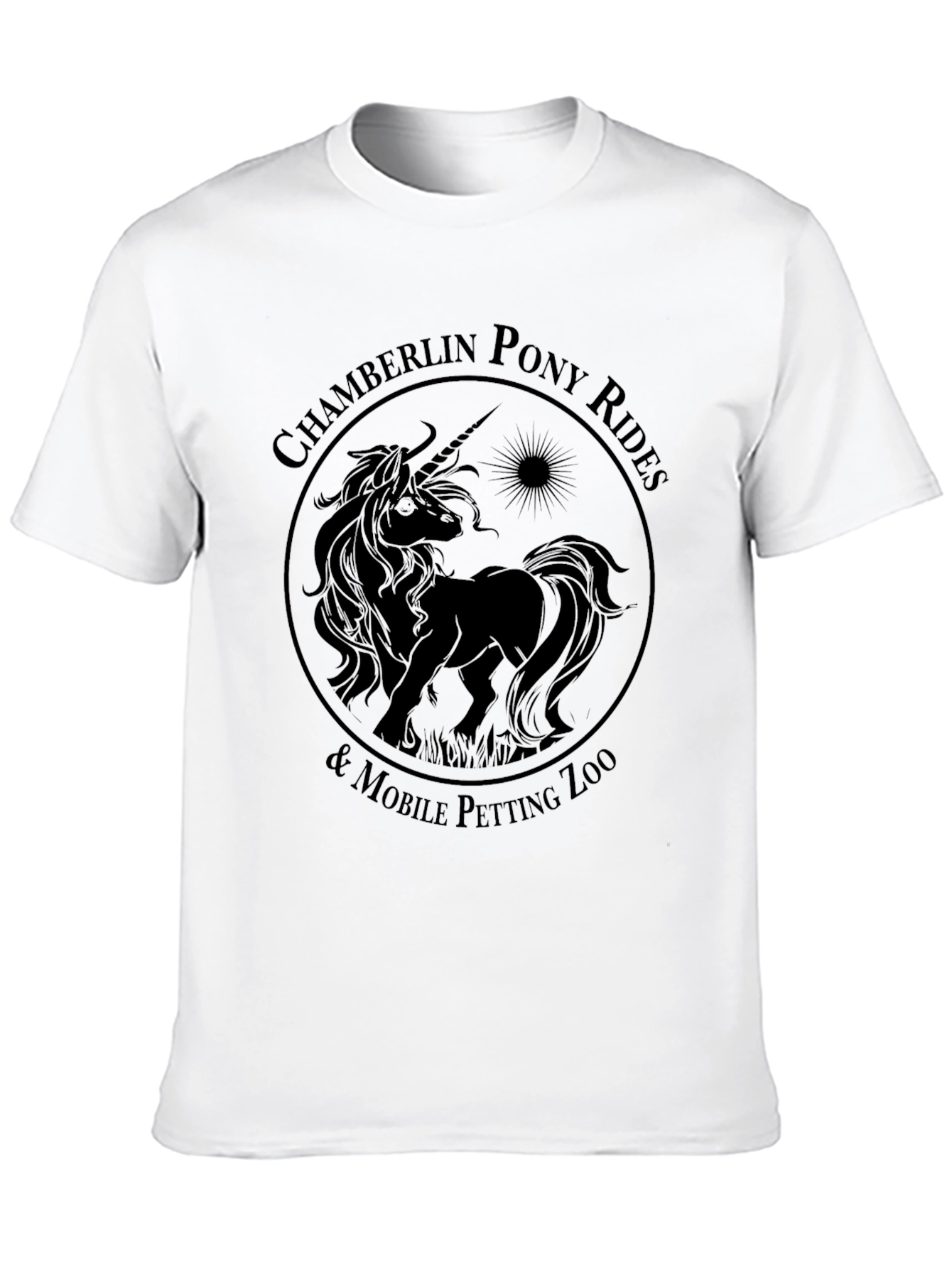 Black Chamberlin Pony Rides T-Shirt view 10