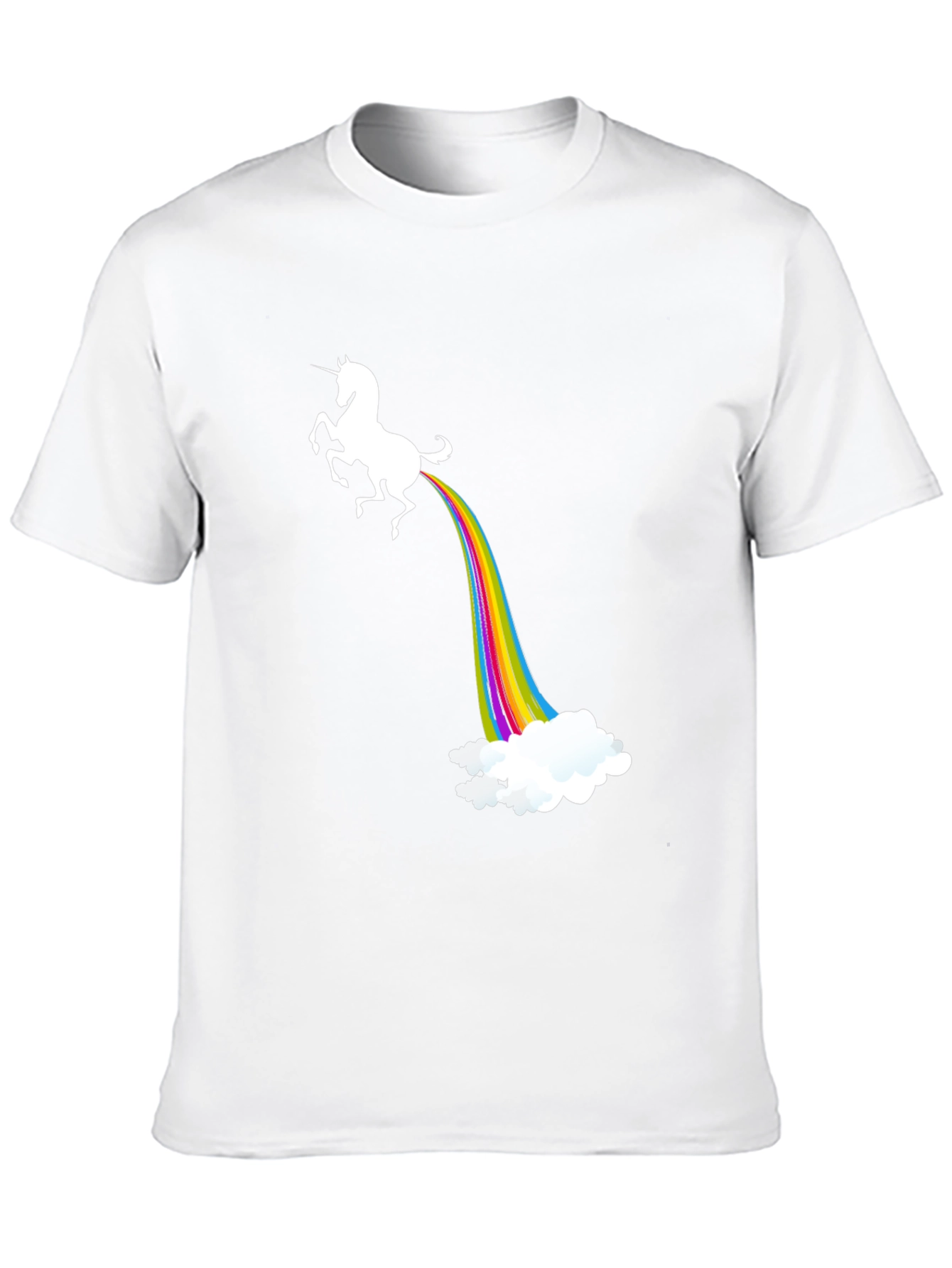 Black Unicorn Rainbow Poop T-Shirt view 10