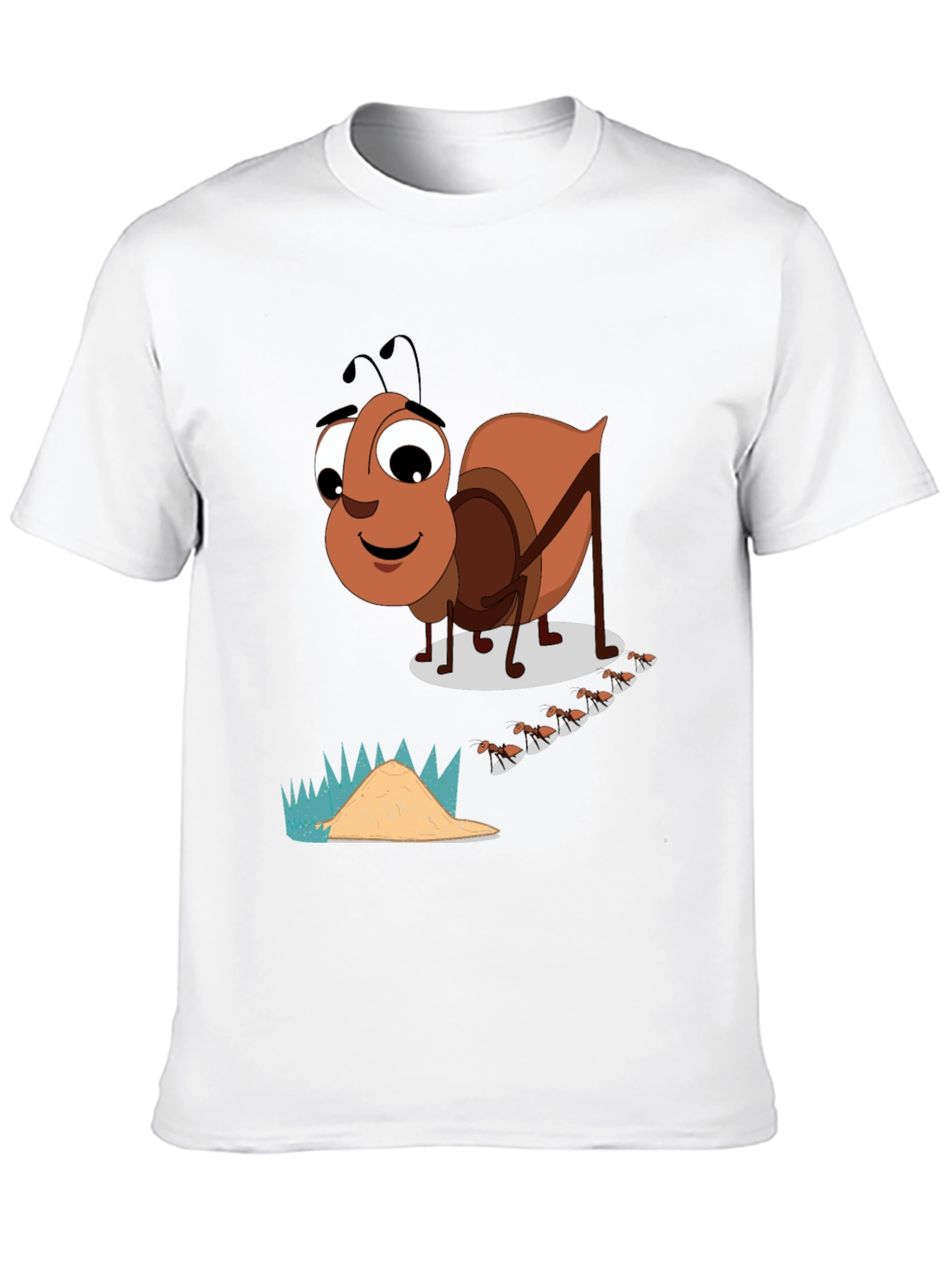 Black Cartoon Ant T-Shirt - Black view 10