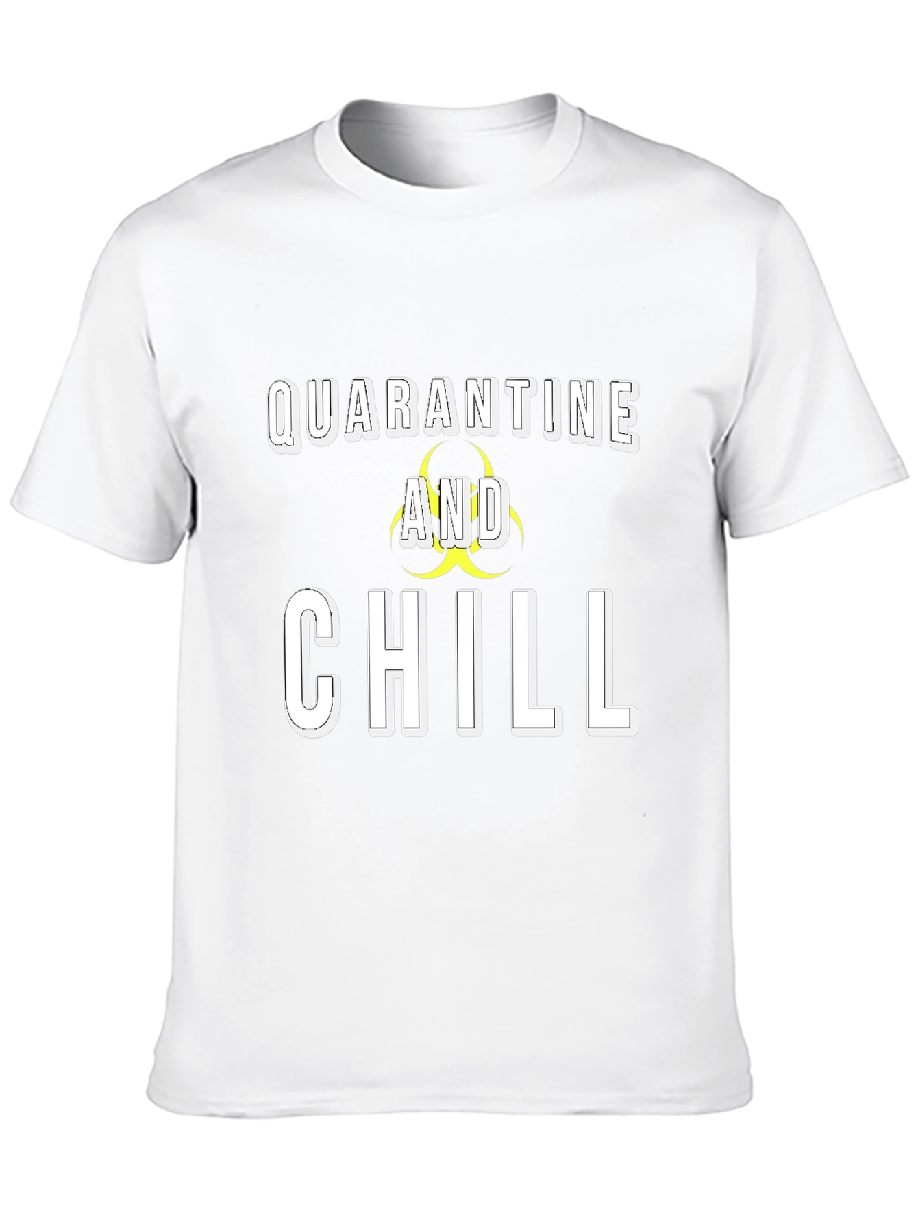 Black Quarantine and Chill Graphic Tee view 10