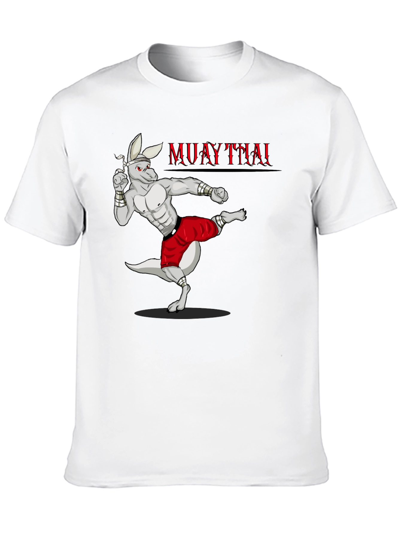 Black Muay Thai Kangaroo Graphic T-Shirt view 10
