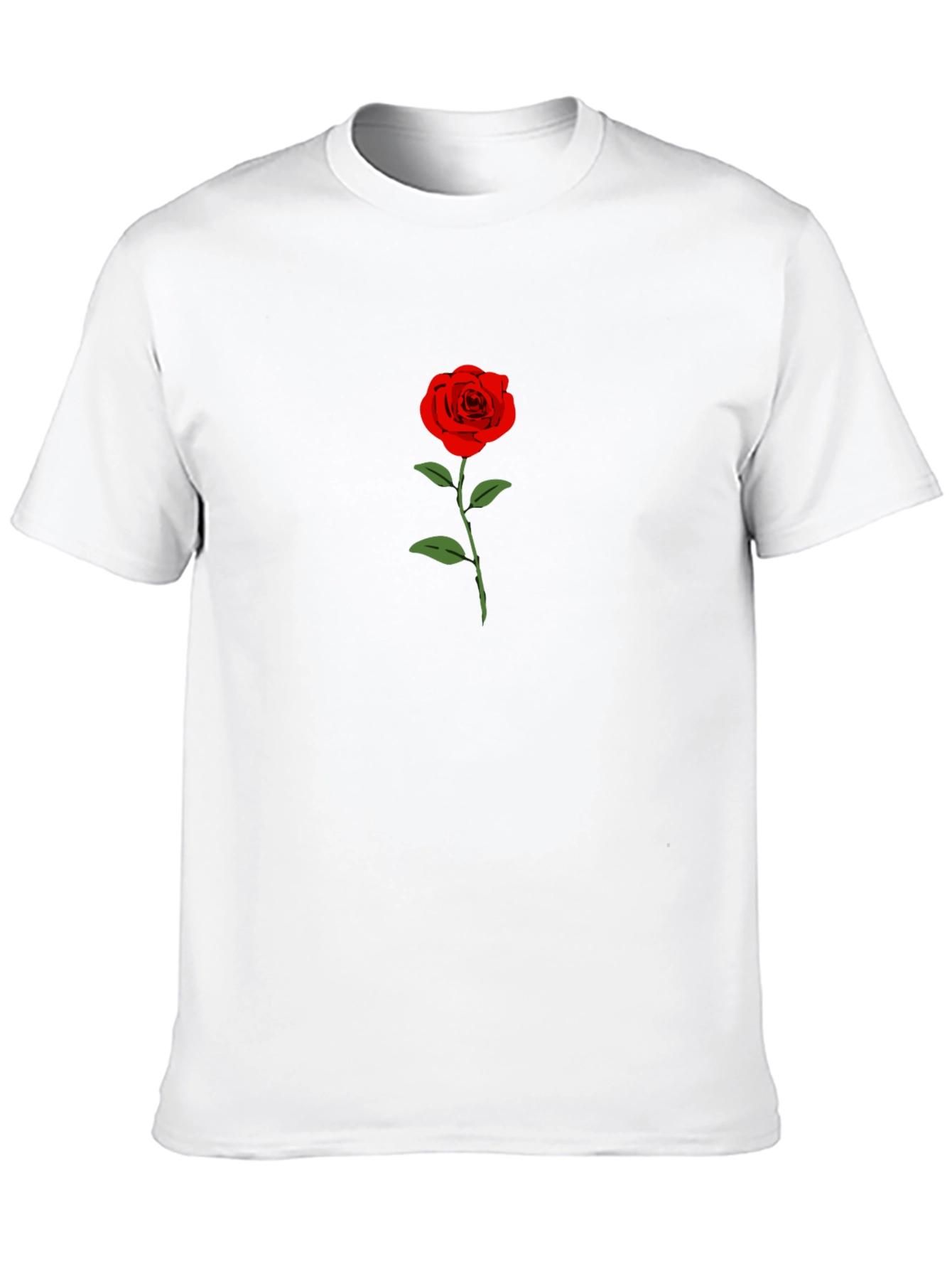 Black Black T-Shirt with Rose Graphic view 10