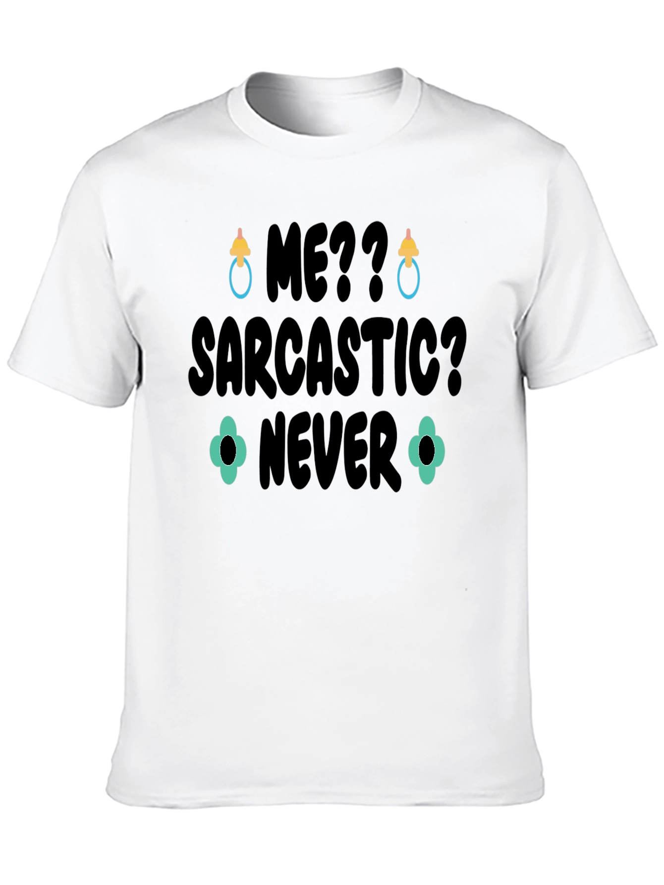 Black Sarcastic? Never Black Graphic T-Shirt view 10