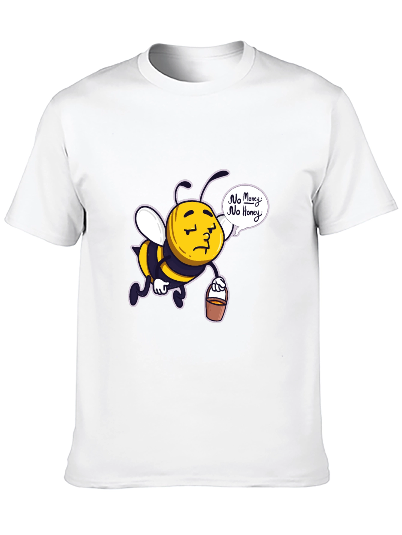 Black Sad Bee "No Money No Honey" Black T-Shirt view 10