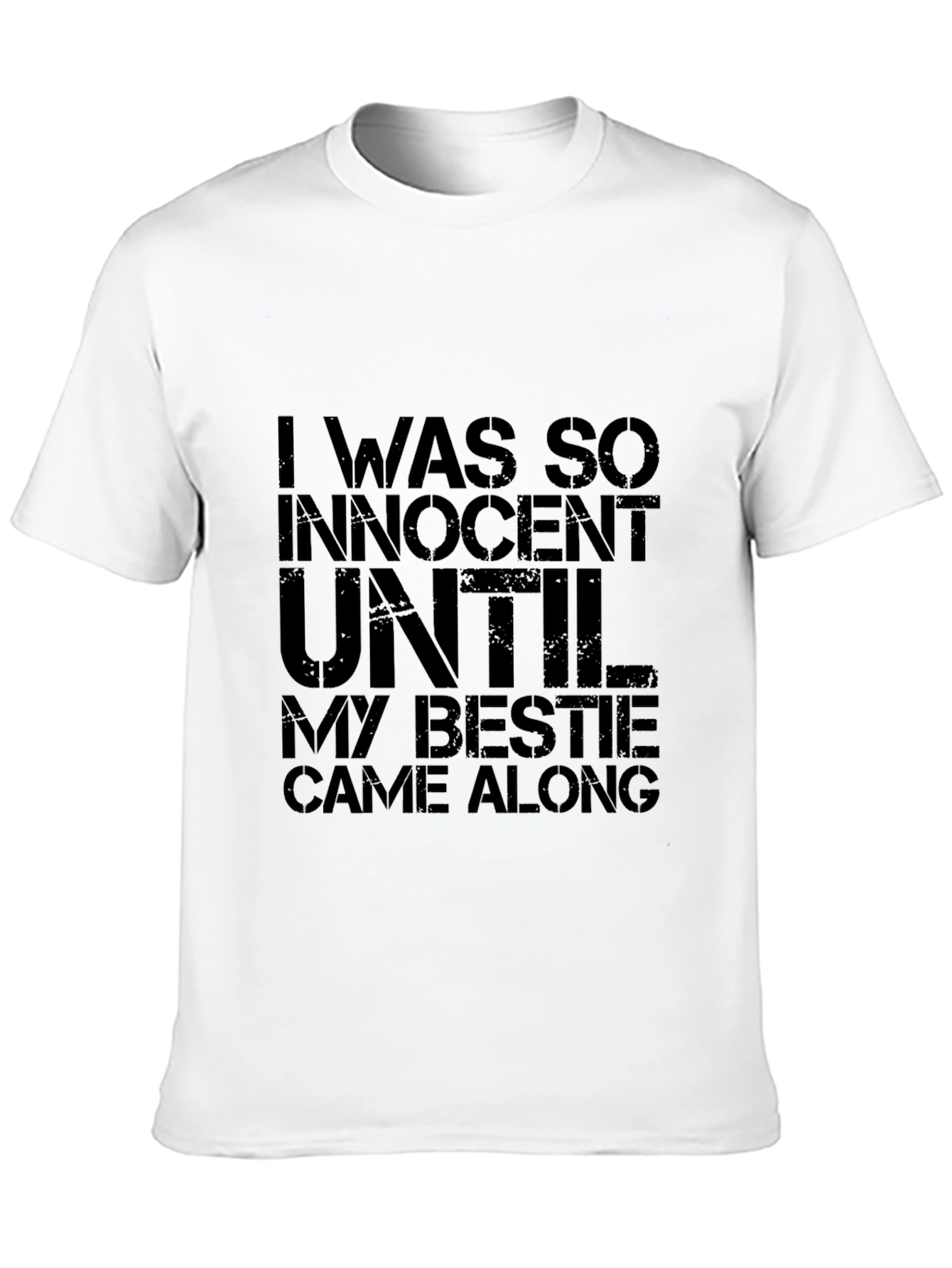 Black I Was So Innocent Funny Bestie T-Shirt view 10