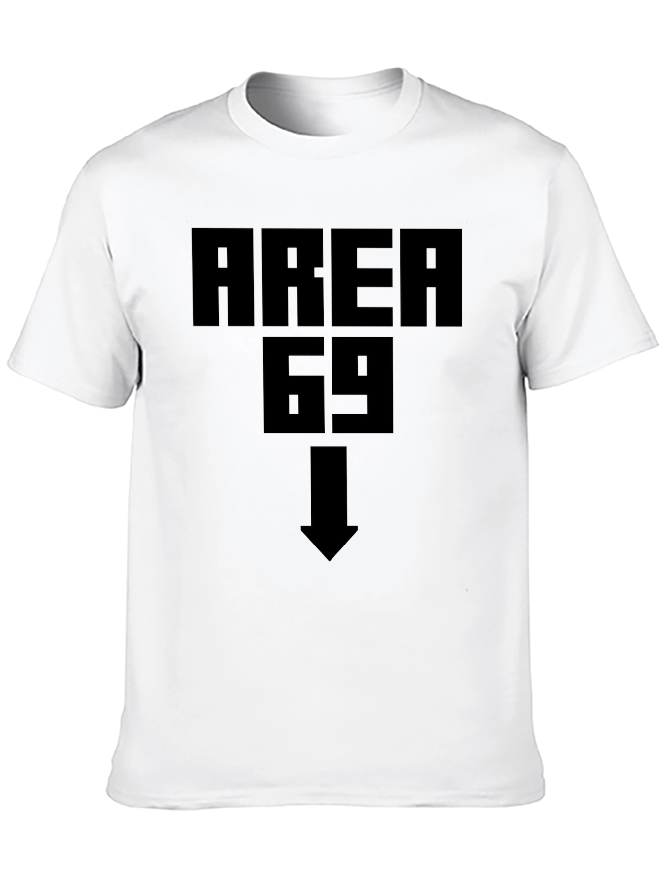 Black Area 69 T-Shirt - Novelty Humor Tee view 10