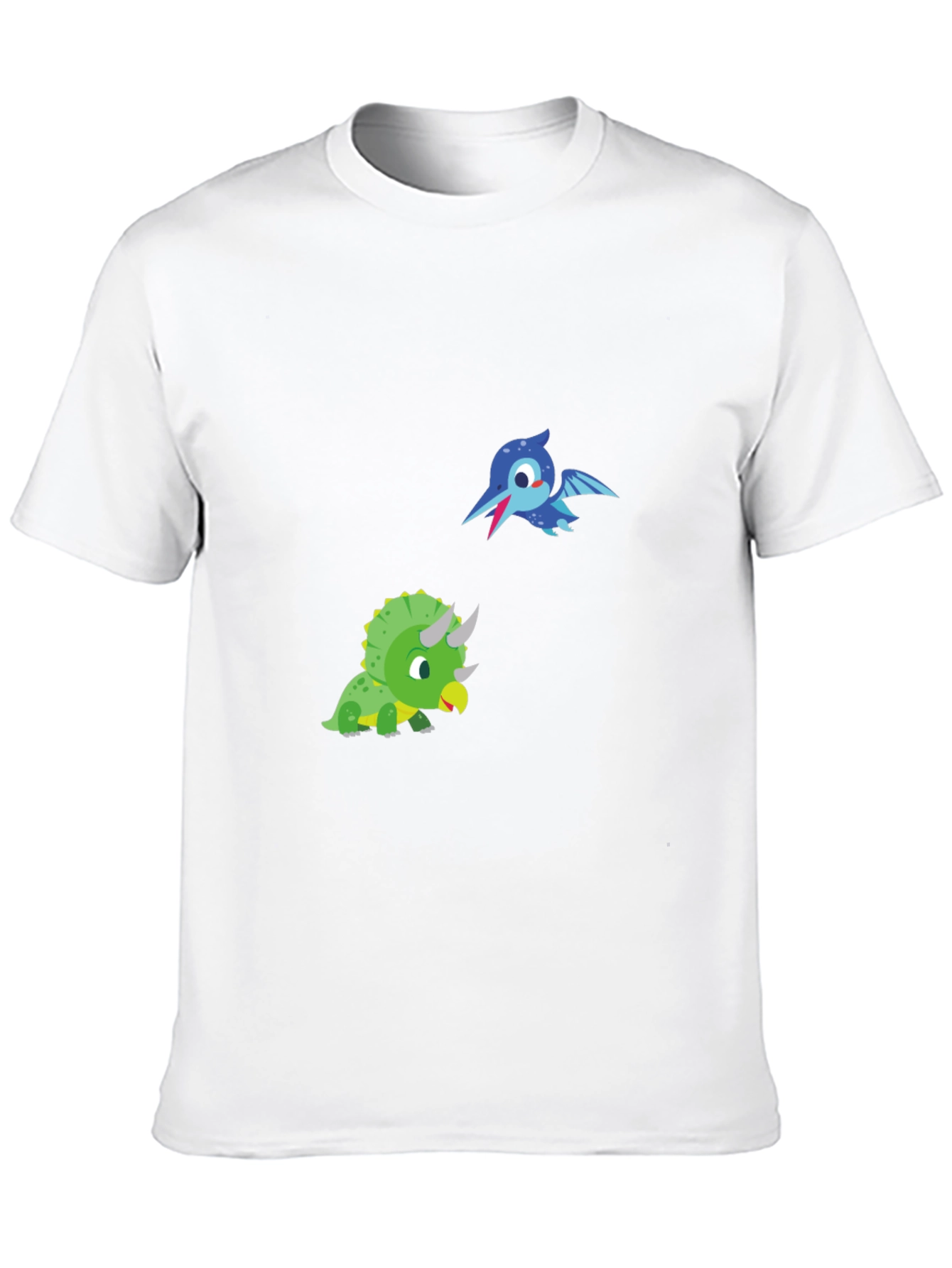 Black Dino Pals Black Tee - Cartoon Dinosaur T-Shirt view 10