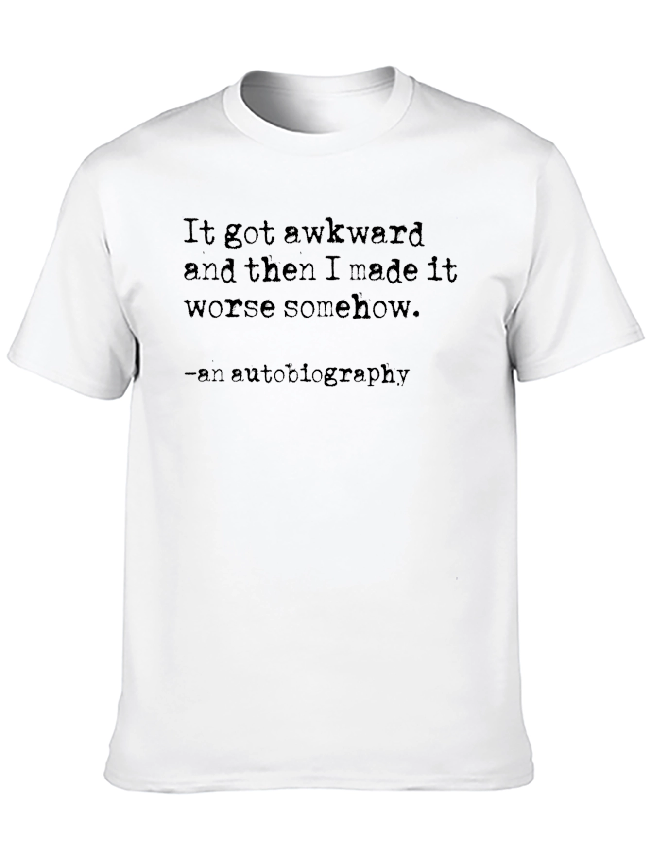 Black Awkward Autobiography Graphic Tee view 10