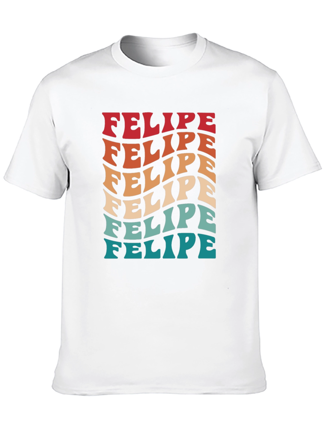 Black Retro Felipe T-Shirt - Funky Name Tee view 10