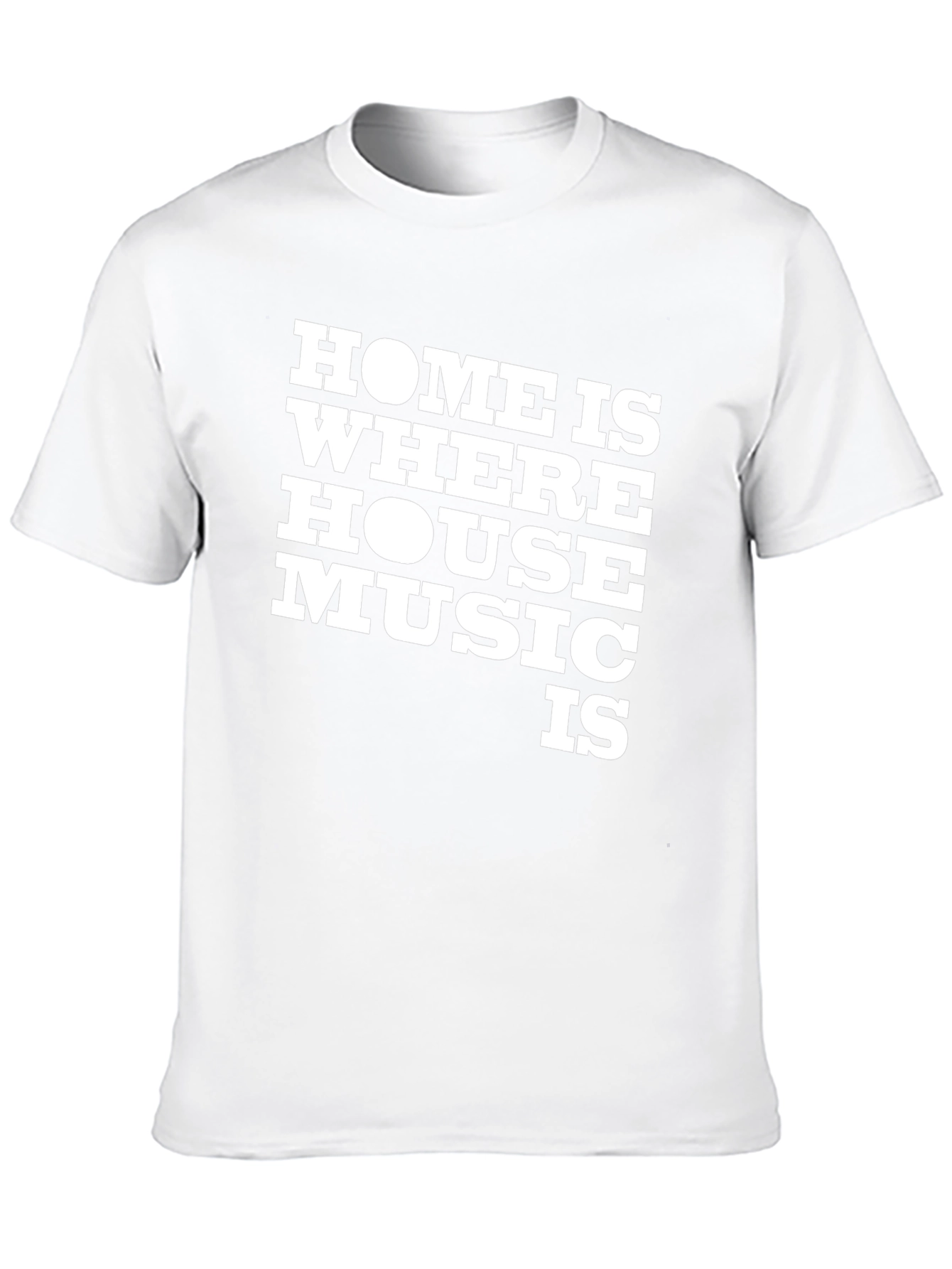 Black Home is Where House Music Is T-Shirt view 10