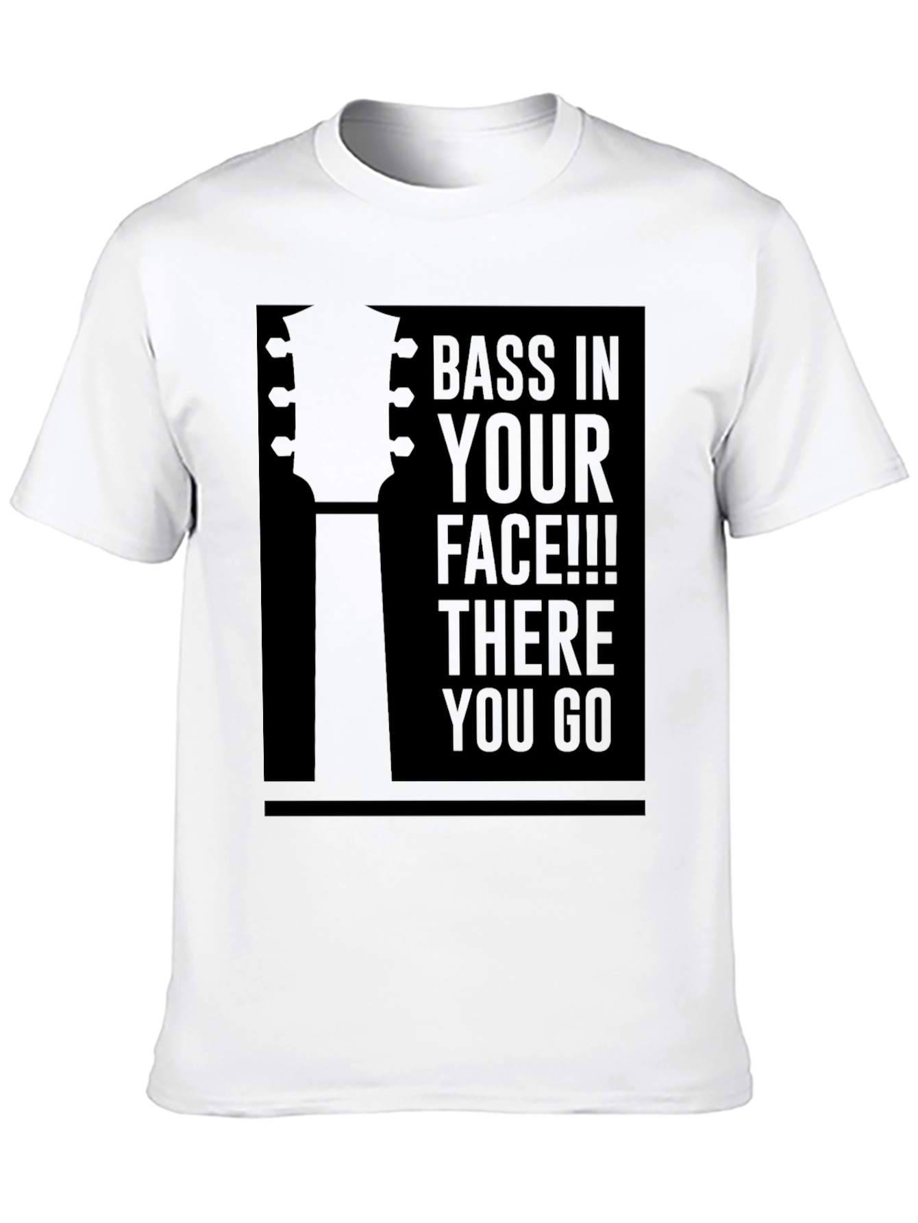 Black Bass In Your Face Graphic Tee - Black view 10