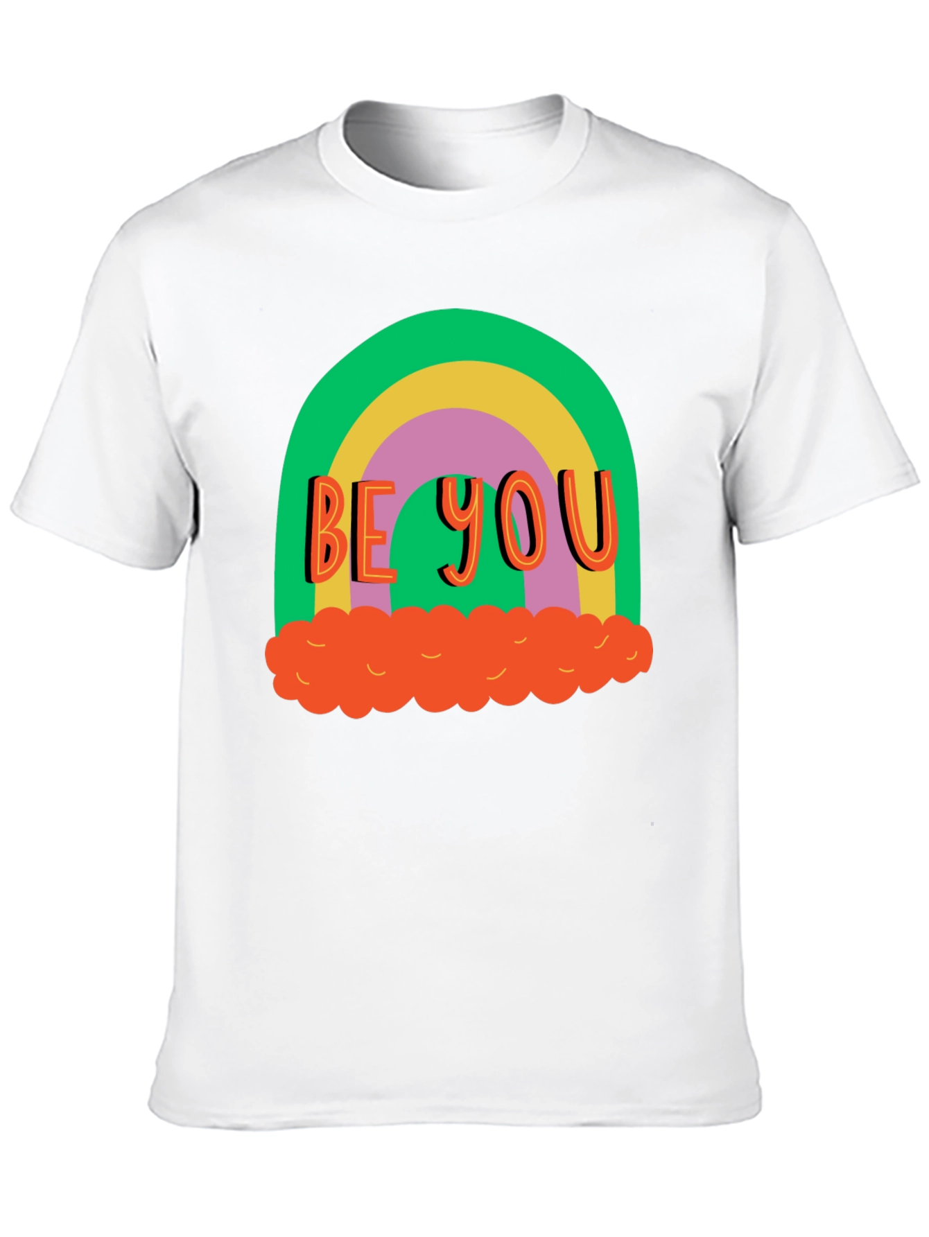Black Be You Rainbow Graphic Tee - Black Cotton Blend view 10
