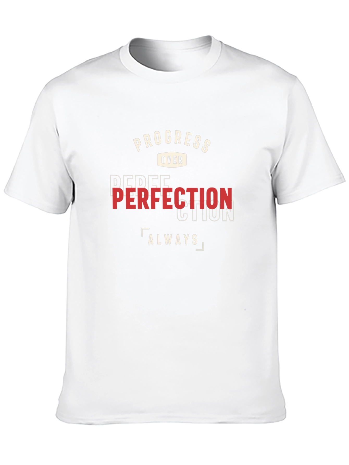 Black Progress Over Perfection T-Shirt view 10