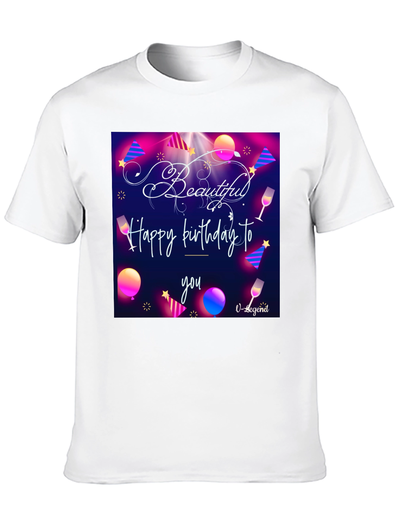 Black Beautiful Birthday T-Shirt view 10