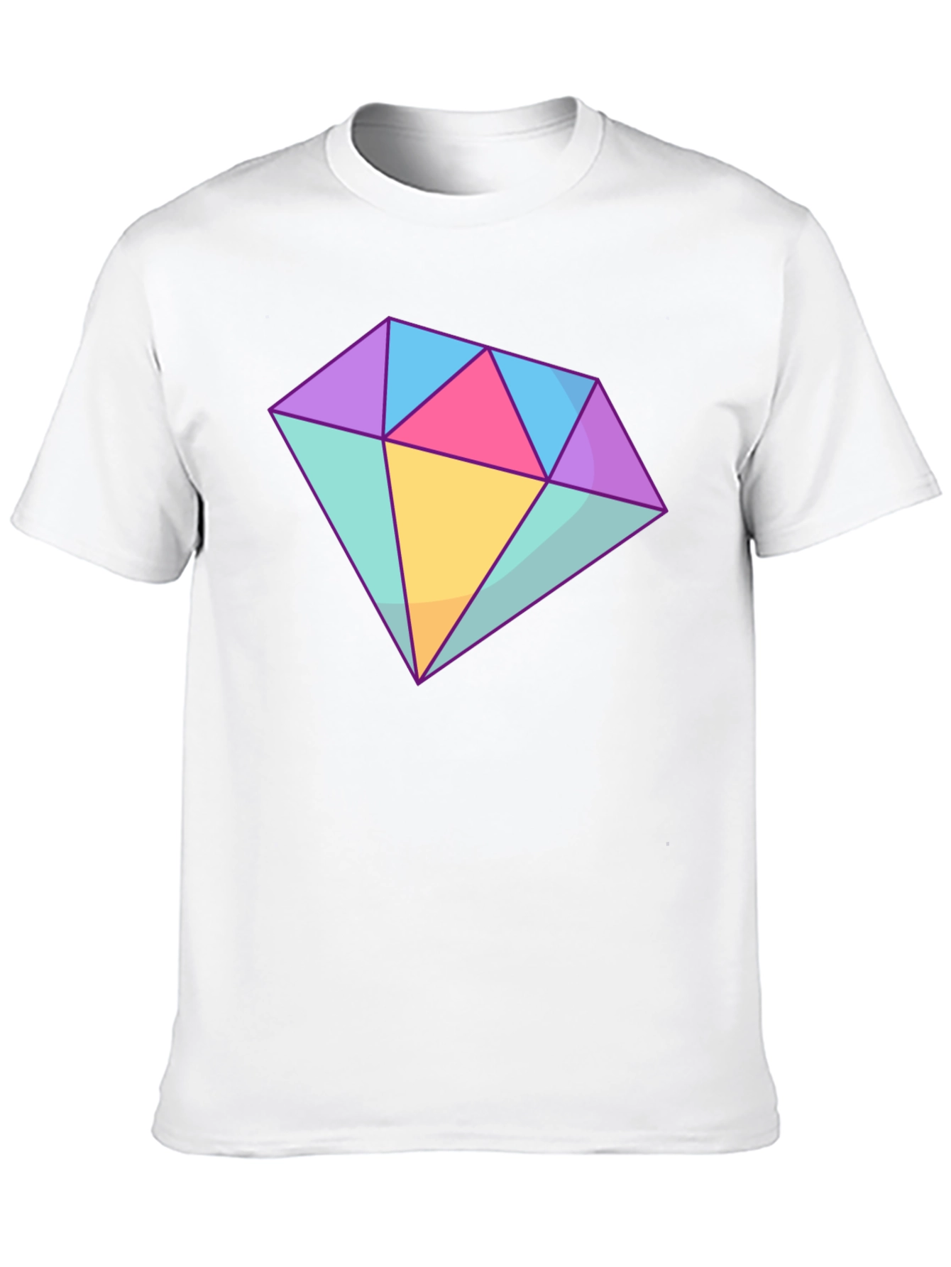 Black Diamond Graphic Tee - Stylish Cotton Blend T-Shirt view 10