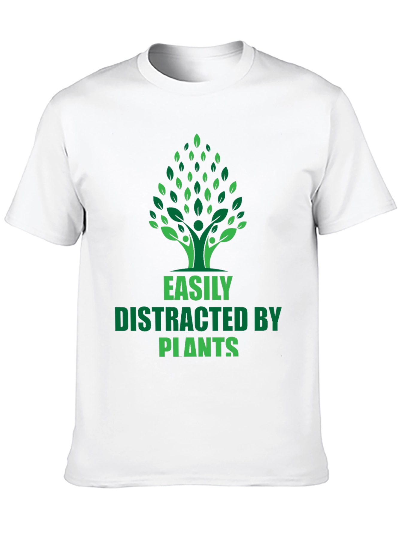 Black Easily Distracted by Plants Graphic T-Shirt view 10