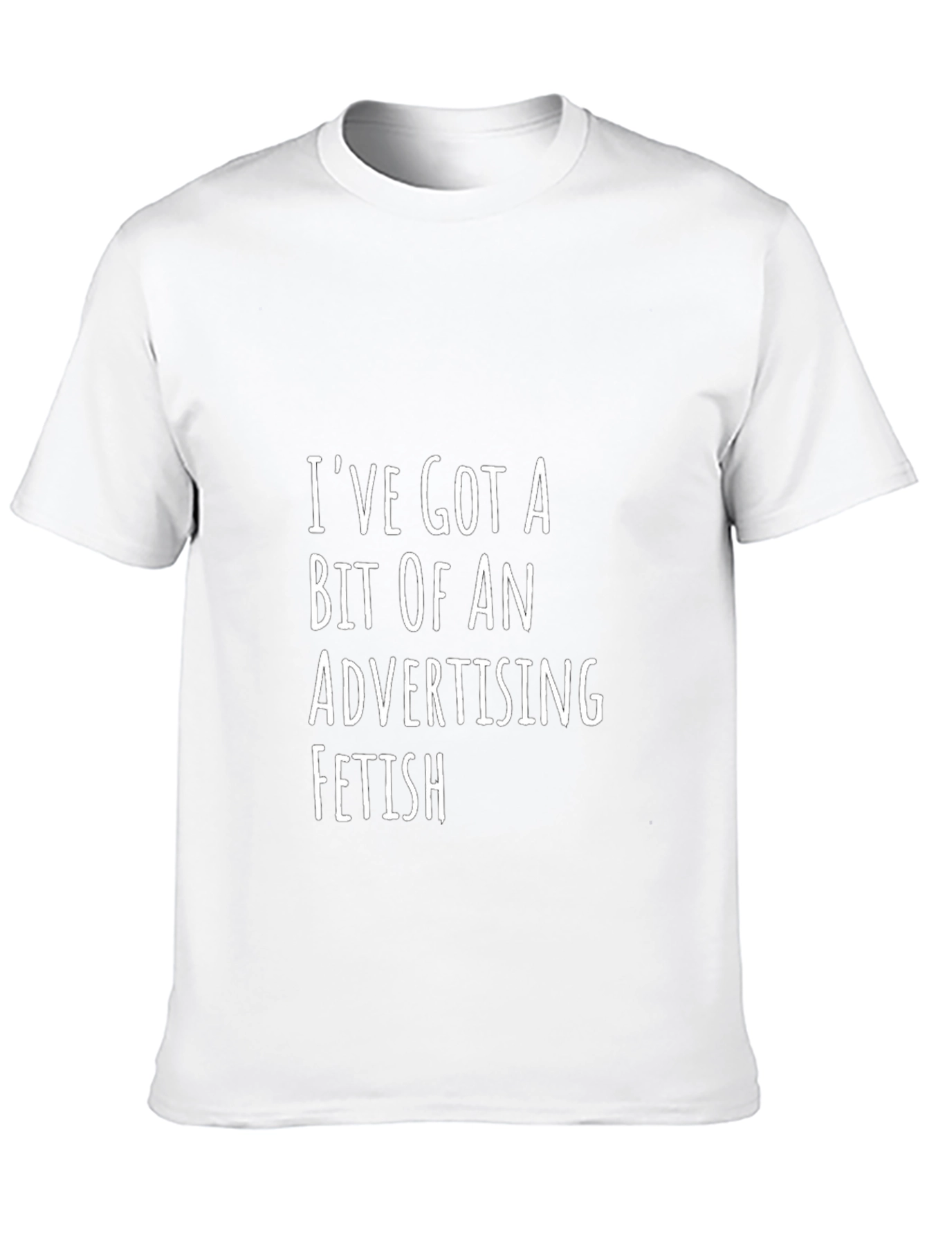 Black Advertising Fetish Graphic T-Shirt - Funny Slogan Tee view 10
