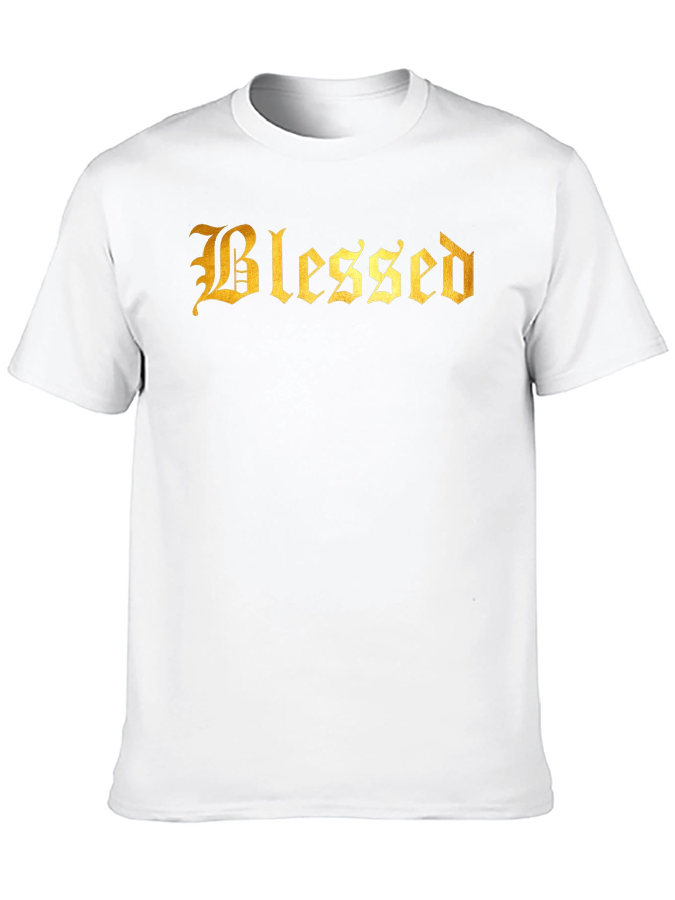Black Blessed Graphic T-Shirt - Premium Cotton Blend view 10