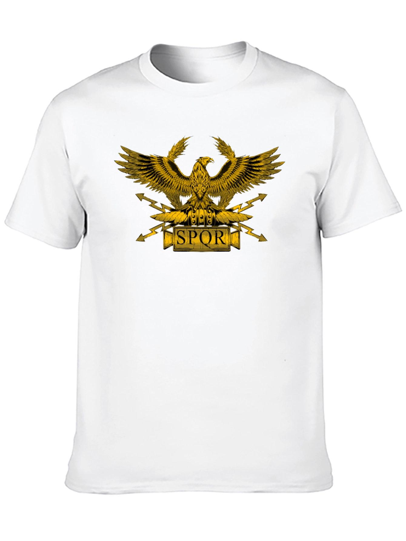Black SPQR Eagle Graphic T-Shirt - Black view 10