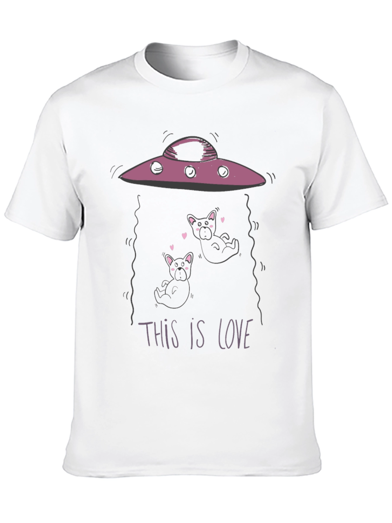 Black UFO Dog Abduction Graphic Tee view 10