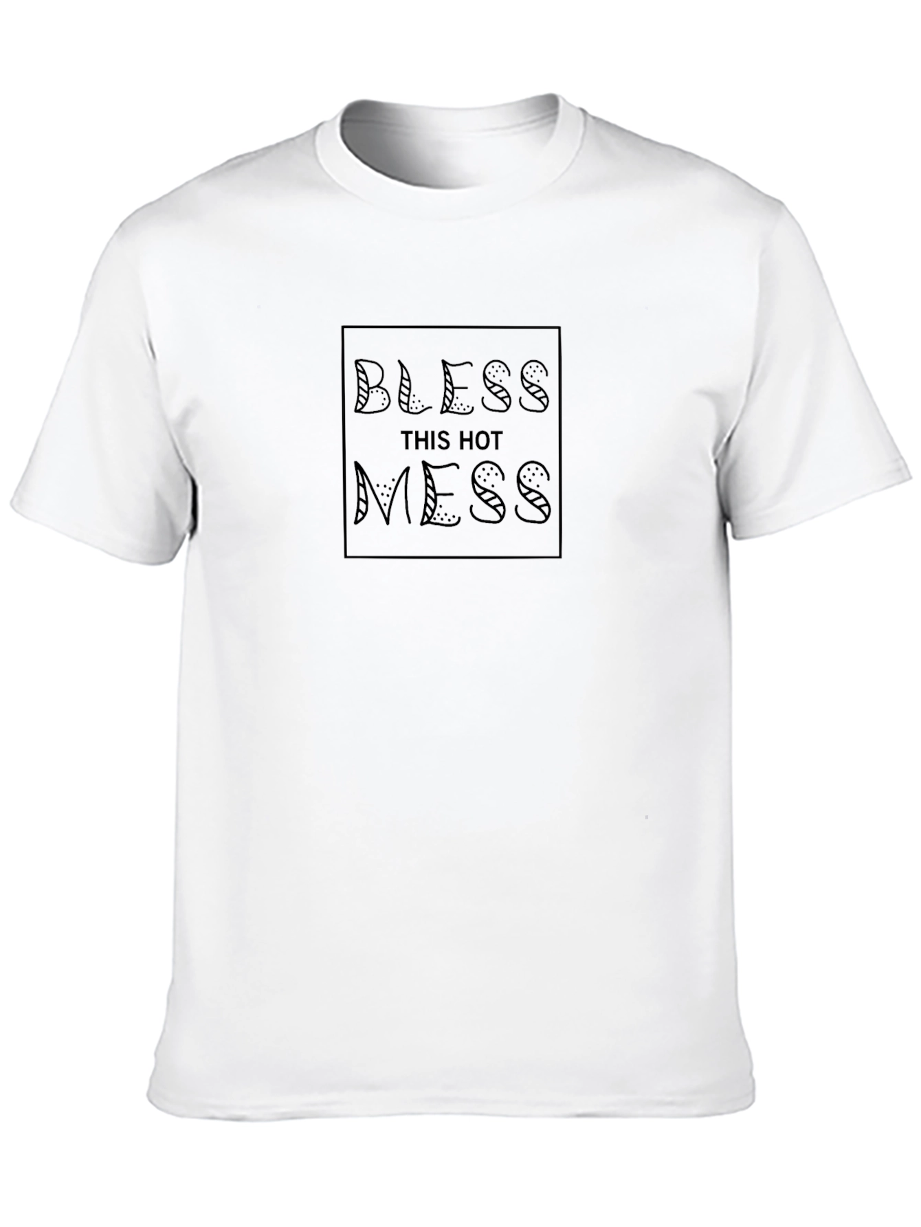 Black Bless This Hot Mess Graphic Tee - Black view 10
