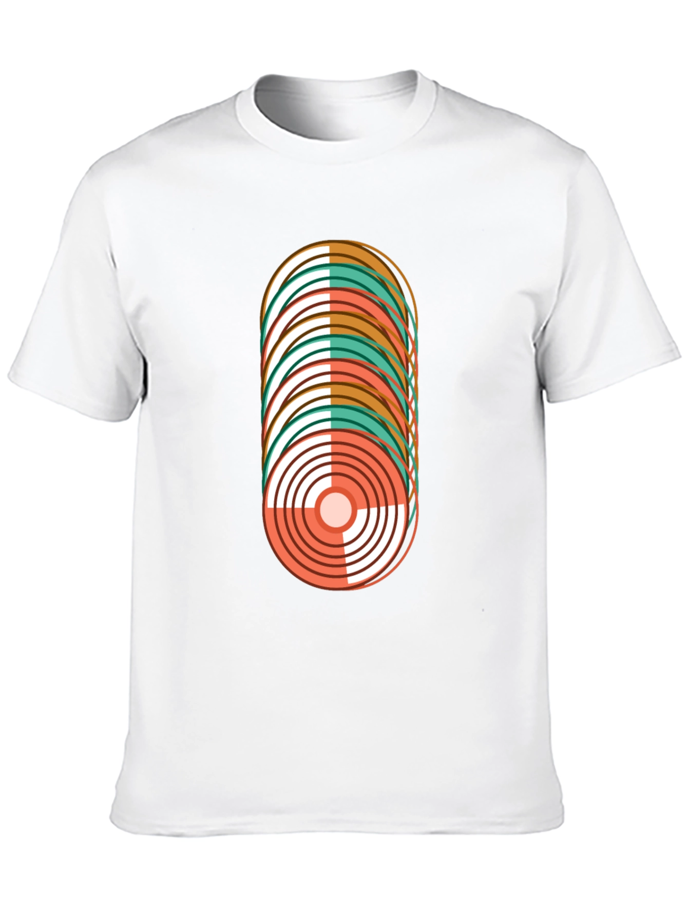 Black Retro Record Stack Graphic Tee view 10