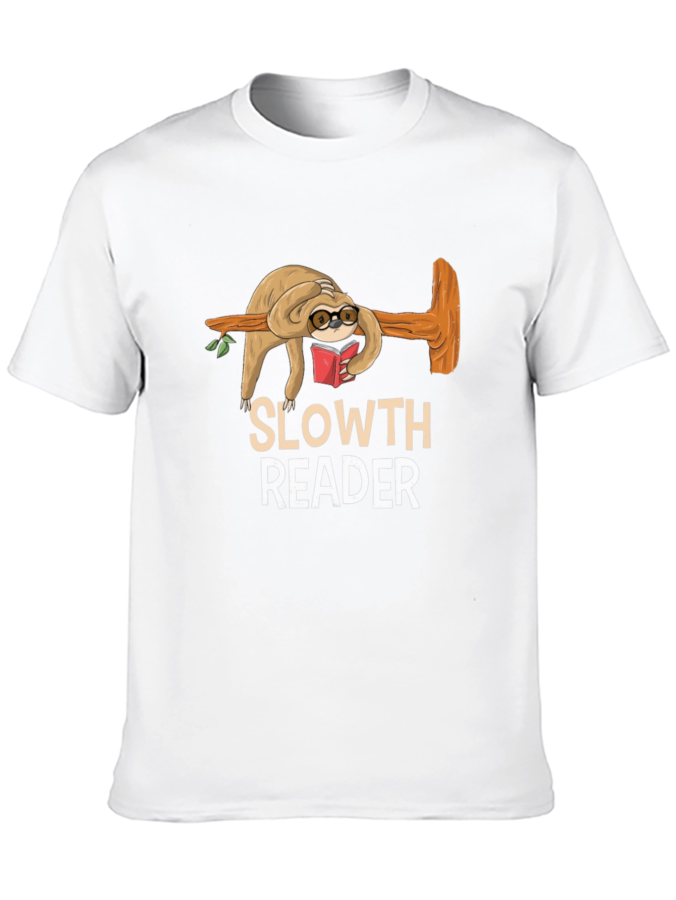 Black Sloth Reader Graphic Tee - Book Lover Shirt view 10