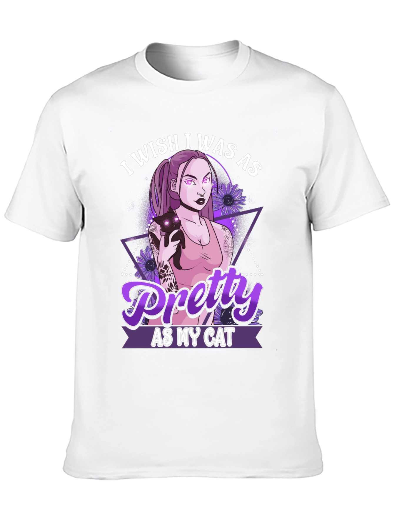 Black Pretty As My Cat T-Shirt view 10