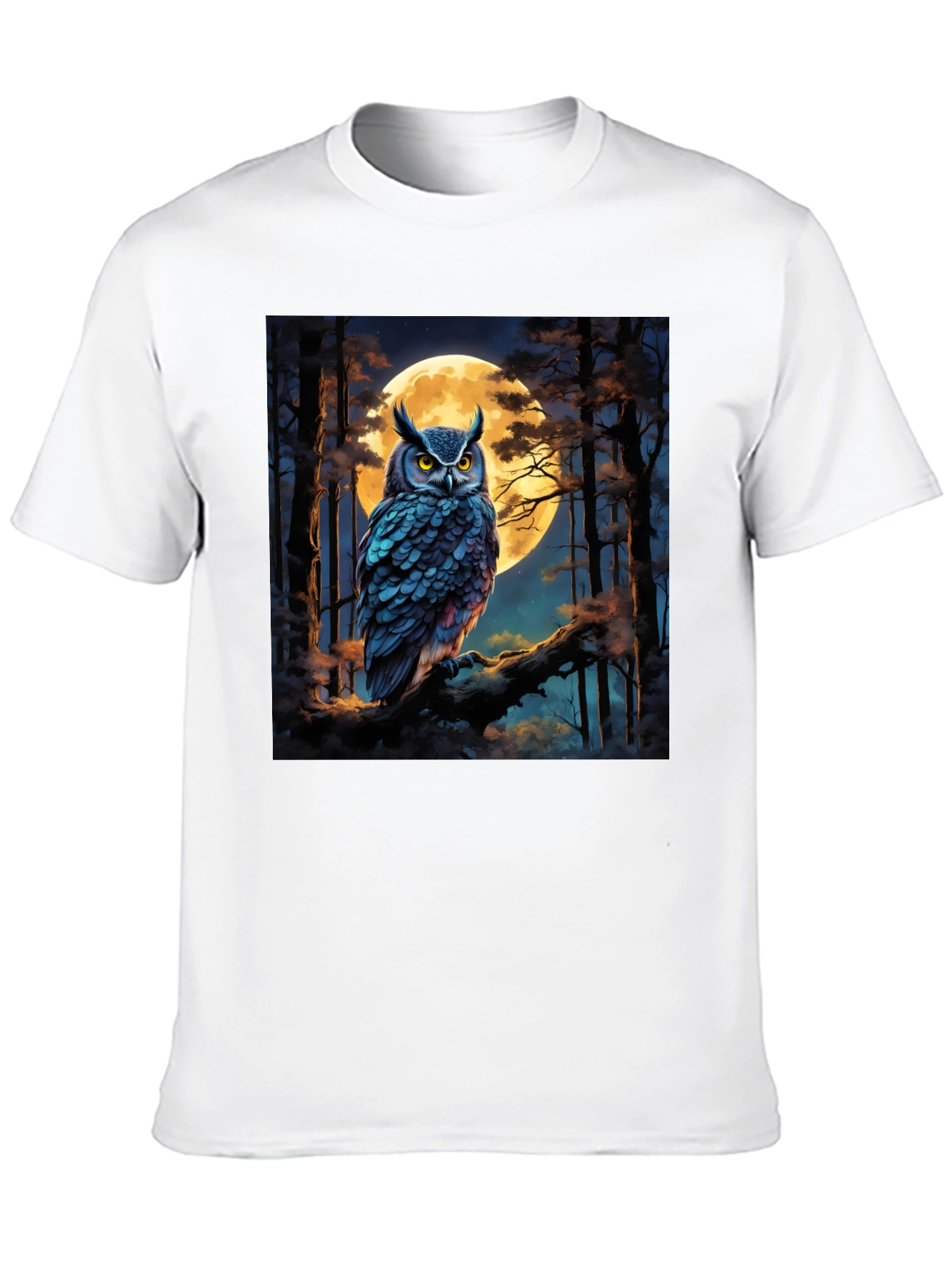 Black Owl Moon Black Graphic Tee view 10