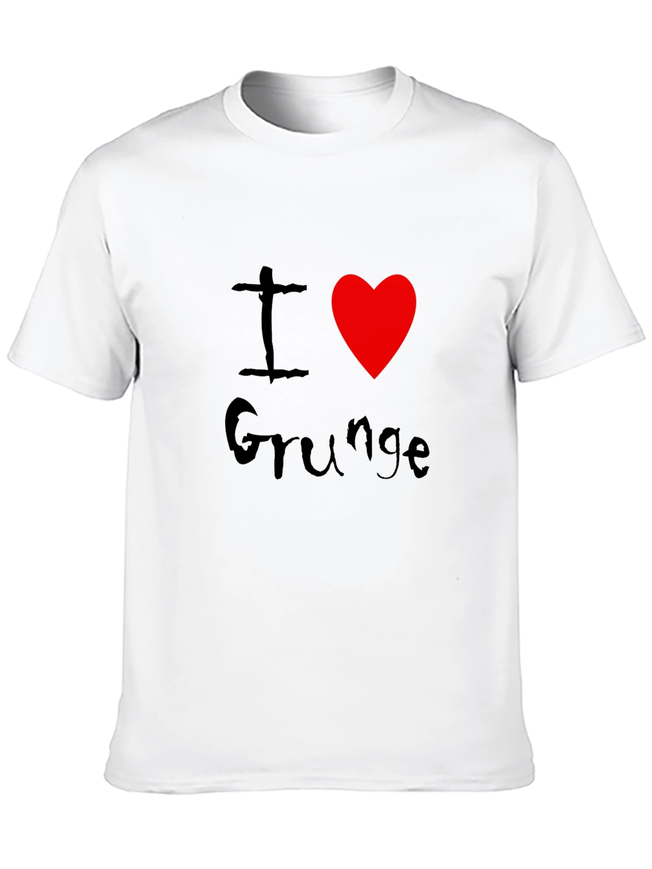 Black I Heart Grunge Black Graphic Tee view 10