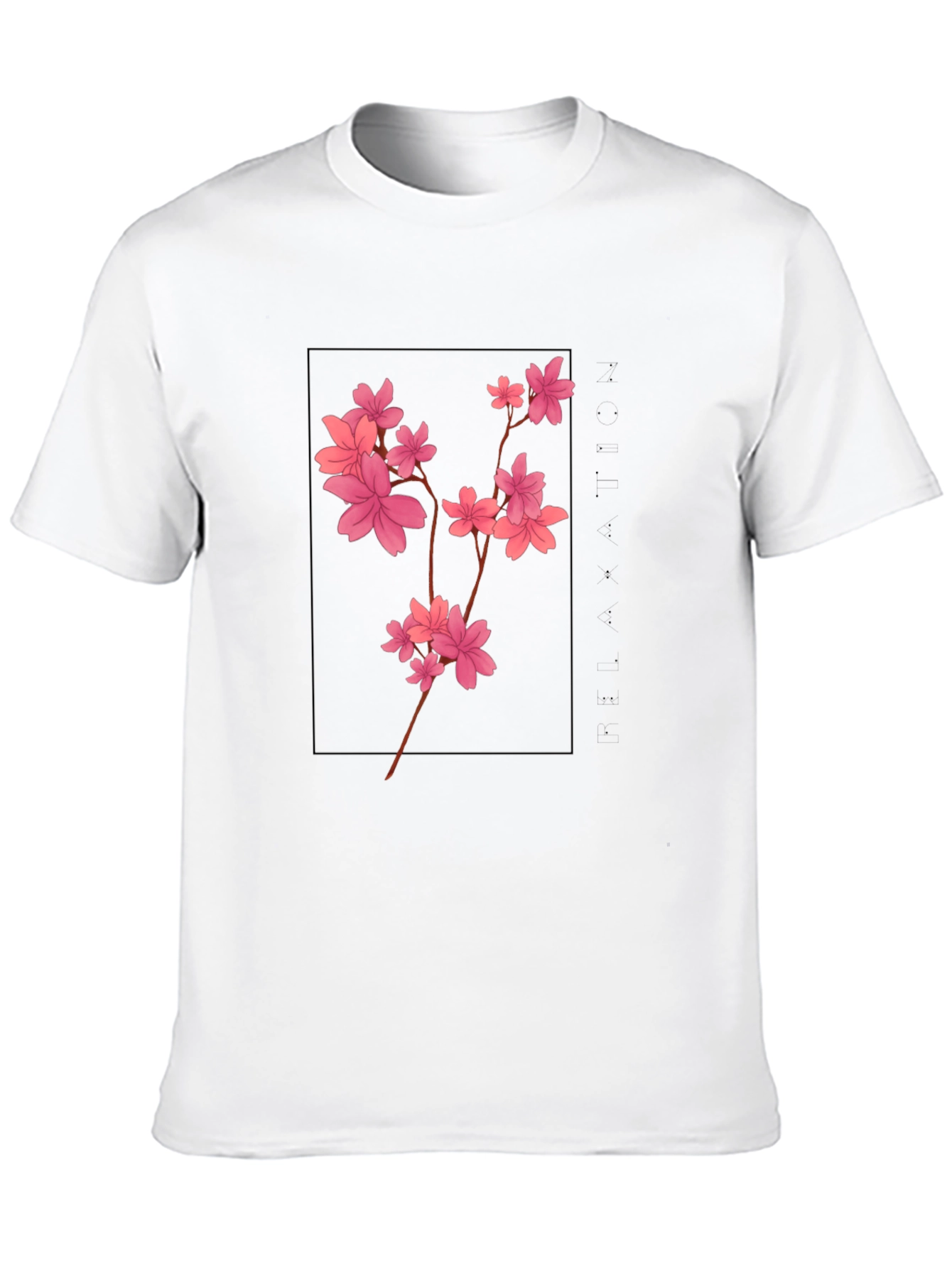 Black Cherry Blossom T-Shirt - Black Graphic Tee view 10