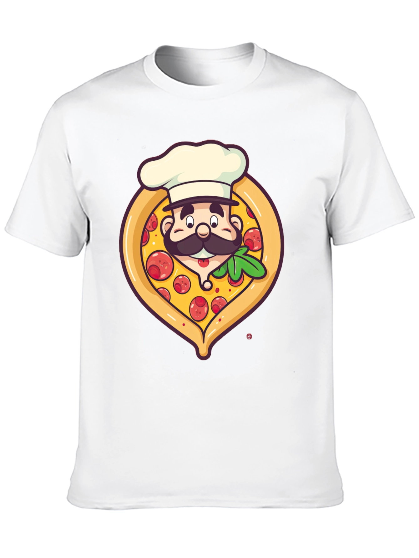 Black Pizza Chef Graphic T-Shirt - Unique Design view 10