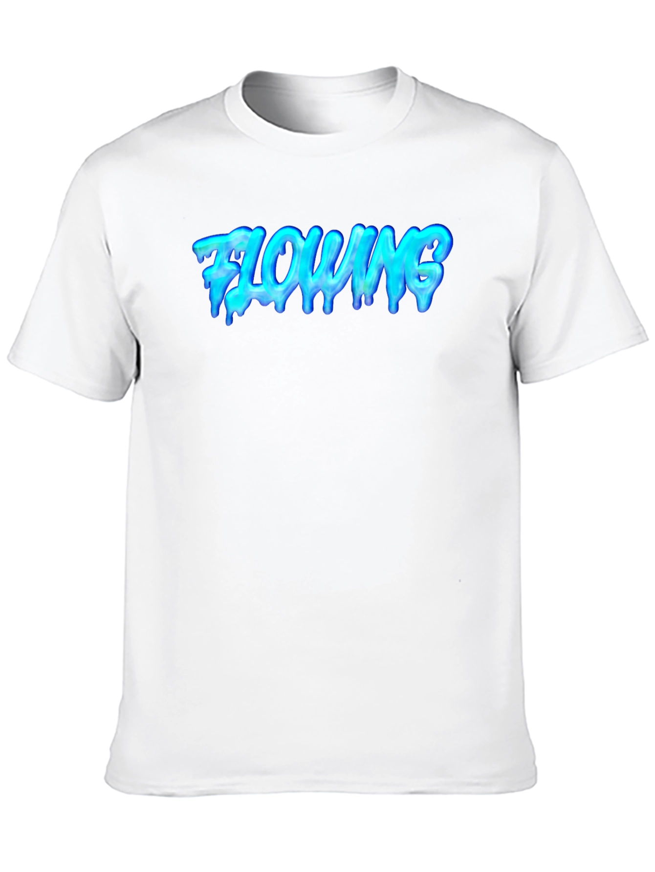 Black Flowing Graphic Tee - Cool Black T-Shirt view 10